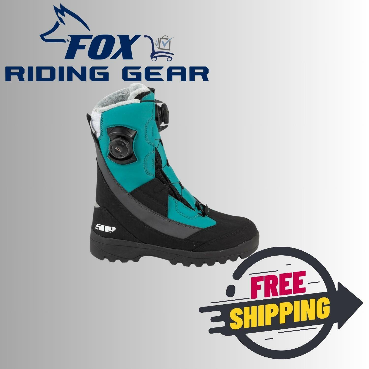 509 Women's Raid Double BOA Snowmobile Boot (Emerald - 10) - Open Box