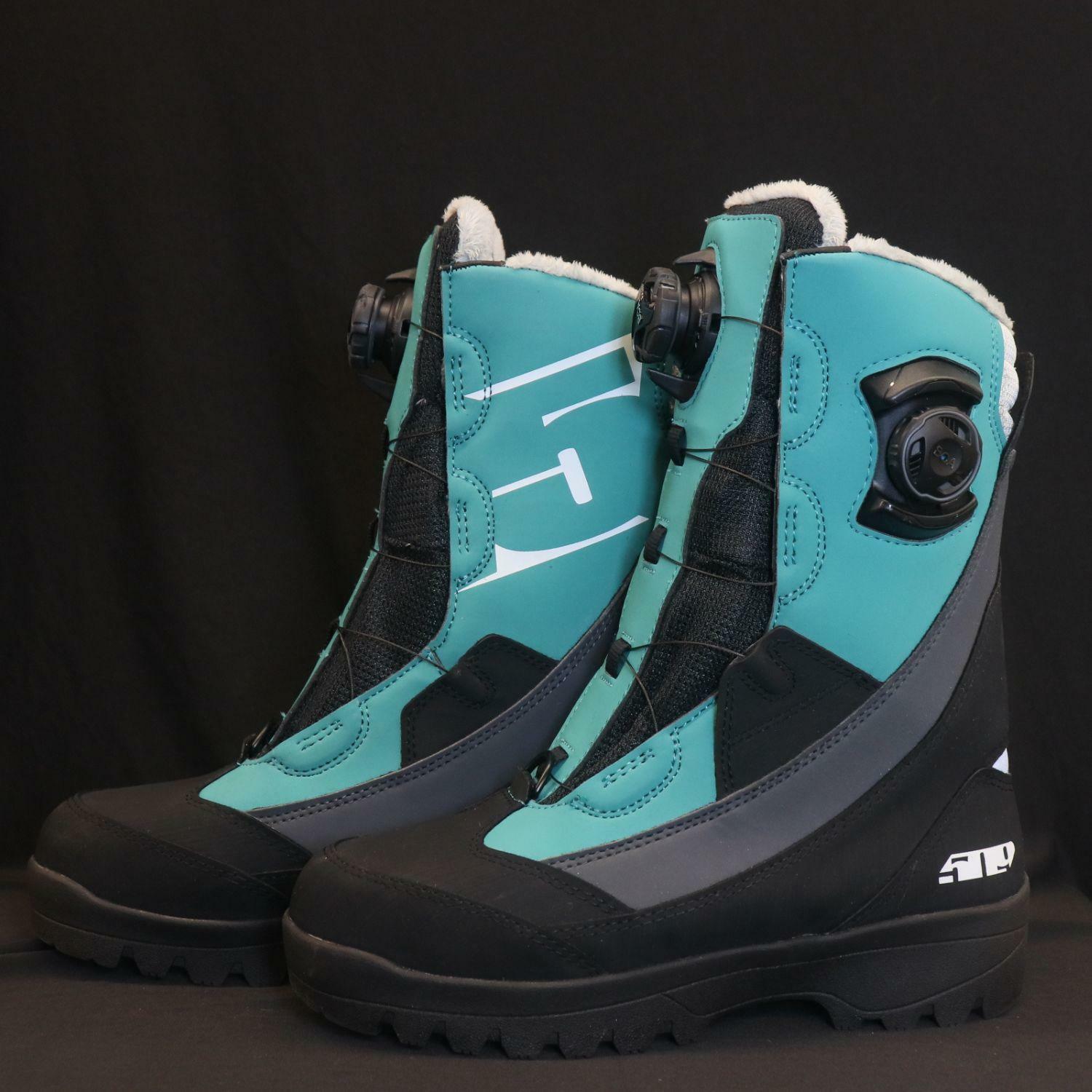 509 Women's Raid Double BOA Snowmobile Boot (Emerald - 10) - Open Box