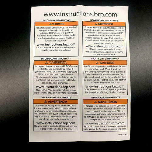 OEM Sea-Doo Rap-Clip Trailering Cover | REV-XM | 860201375