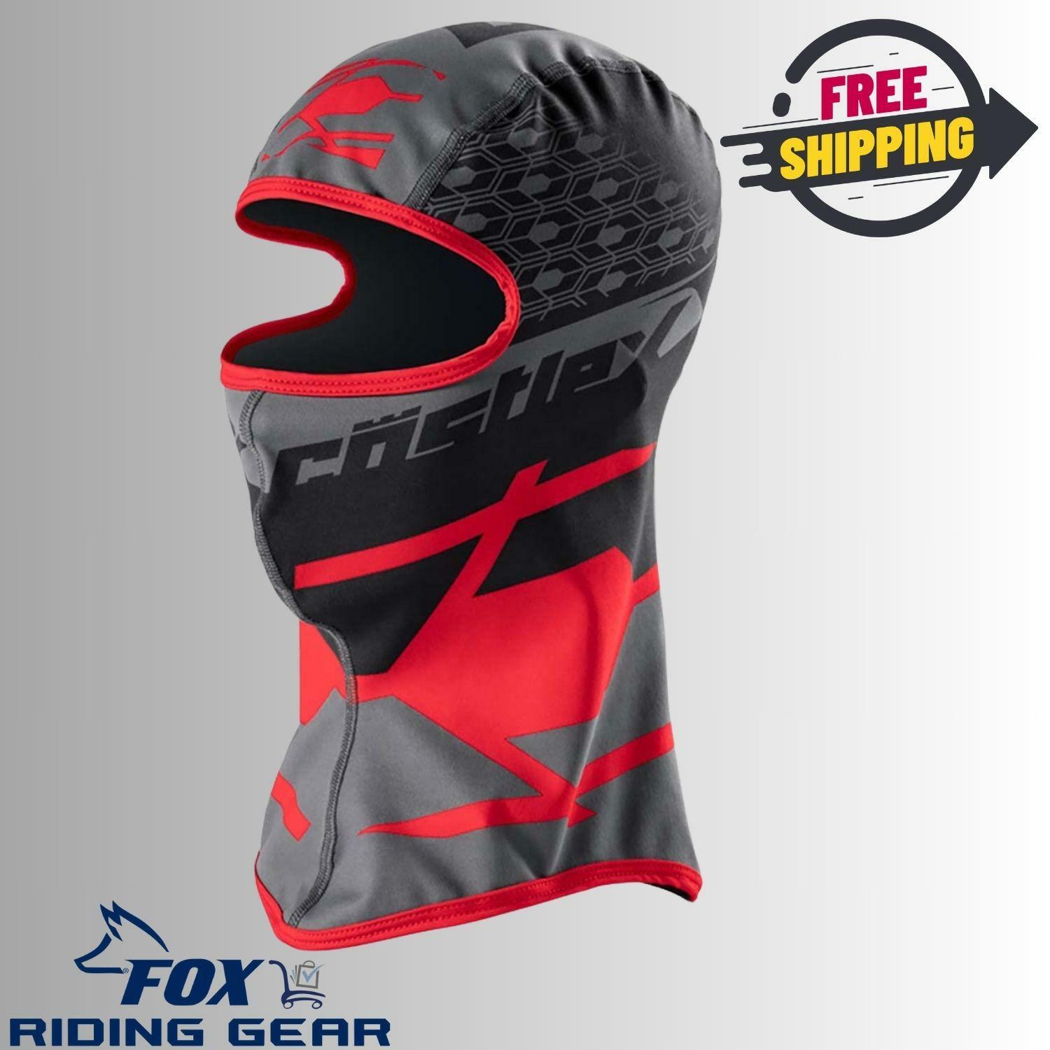 Castle X Icon Balaclava Red Winter Snowmobile Motorcycle Mask 77-130A