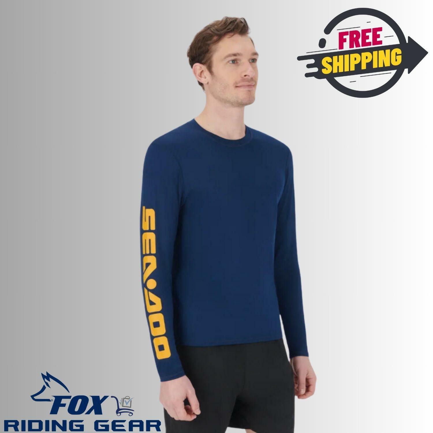 Sea-Doo Mens Navy Rash Guard Swim Shirt 2XL 2880561489 - Open Box