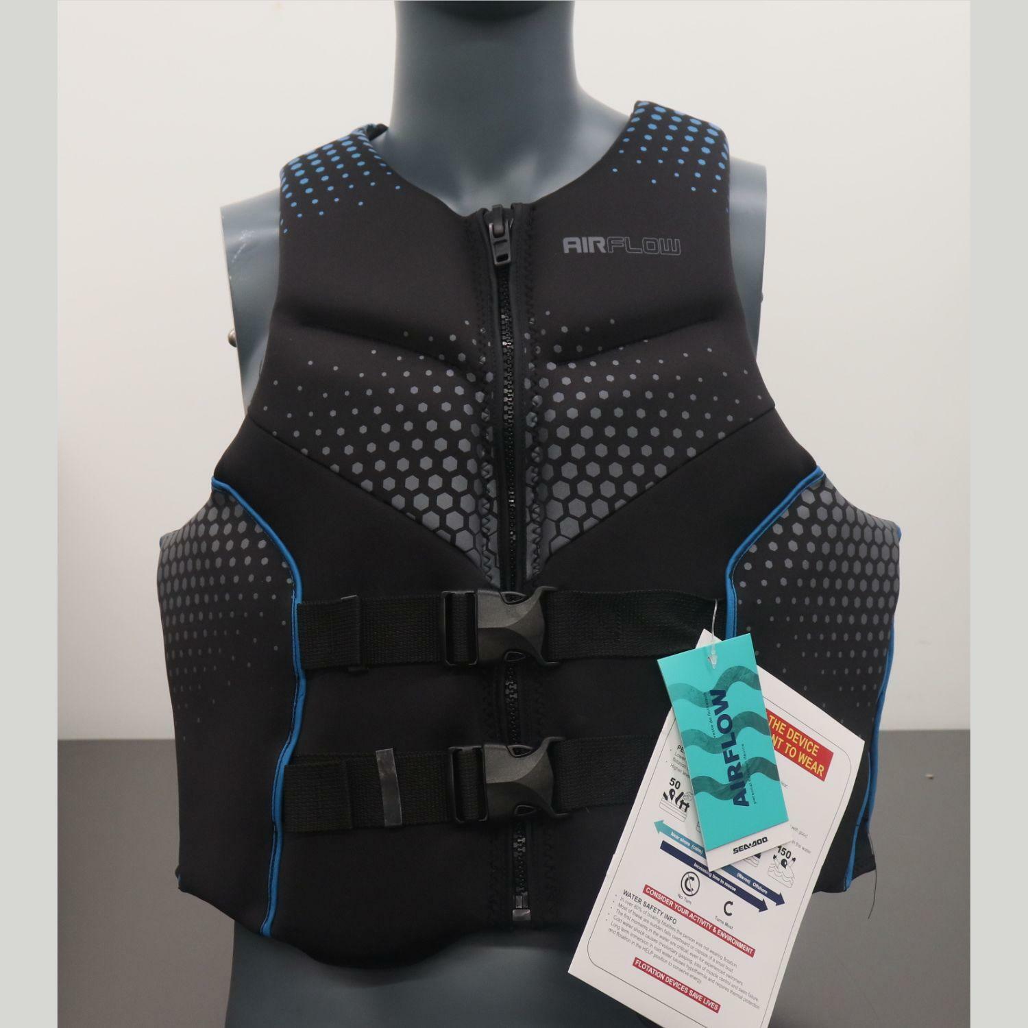 Sea-Doo Airflow PFD Life Jacket Vest Black Size XL 2859981290 - Open Box
