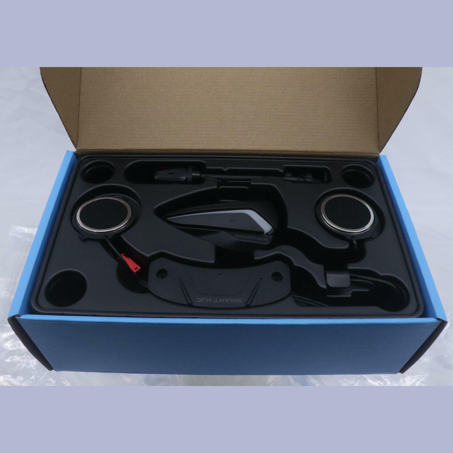 OPEN BOX -HJC Matte Black 20b Smart Communicator Powered by Sena