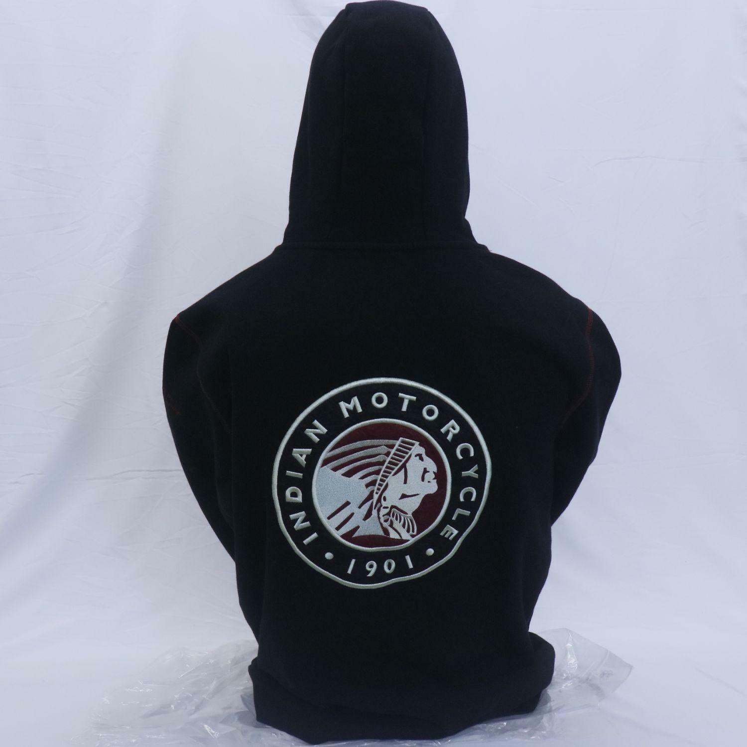 OPEN BOX -Indian Motorcycle New OEM Mens Warbonnet Hoodie, Medium (M), Black