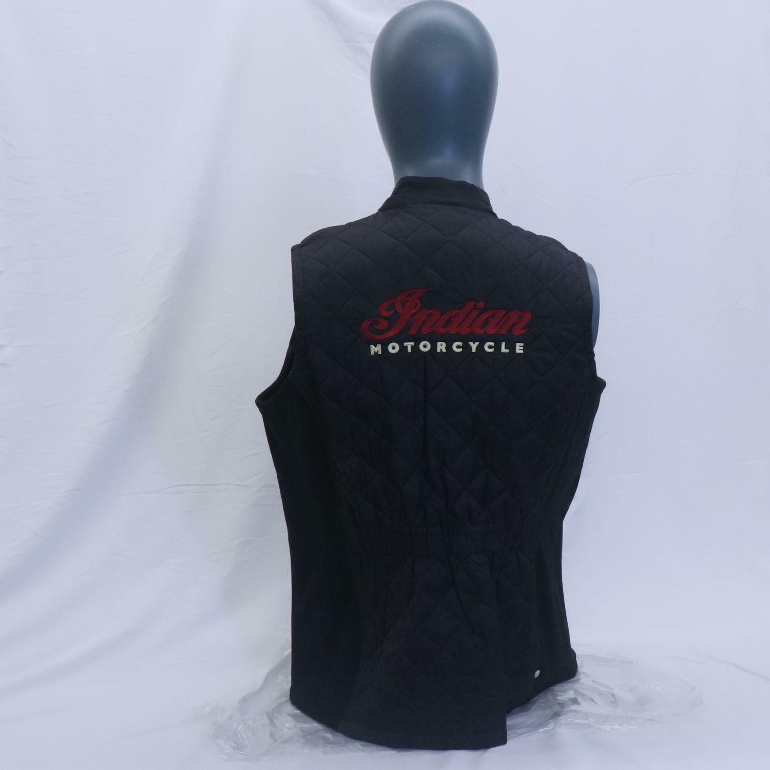 OPEN BOX -INDIAN WOMEN’S QUILTED VEST IN BLACK LARGE