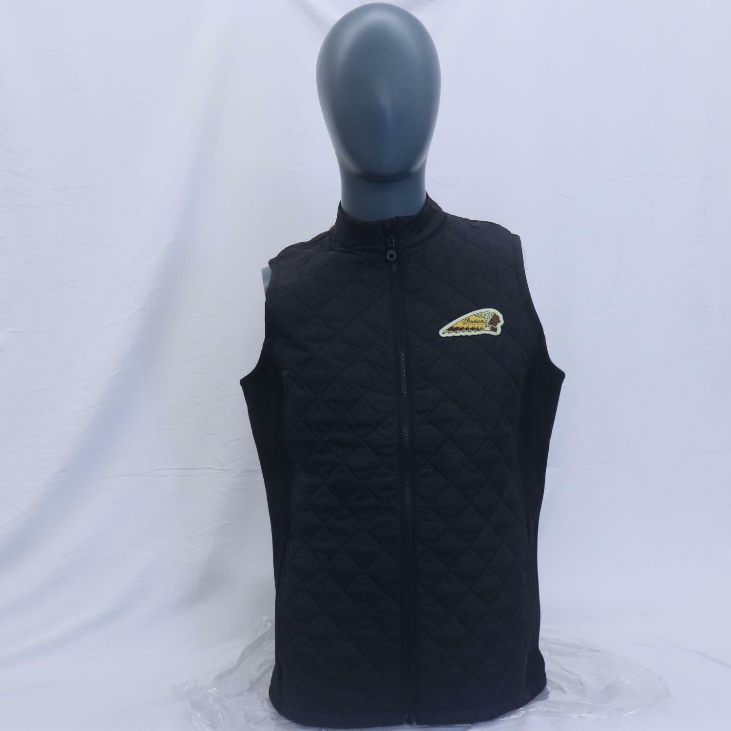 OPEN BOX -INDIAN WOMEN’S QUILTED VEST IN BLACK LARGE