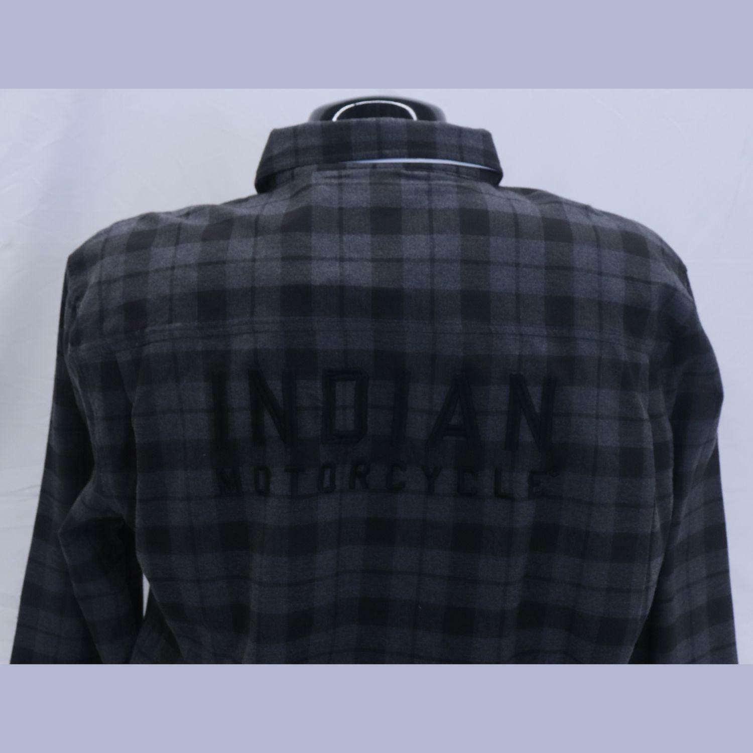 Indian Mens Chicago Plaid Shirt Black XL 283327909 -OPEN BOX
