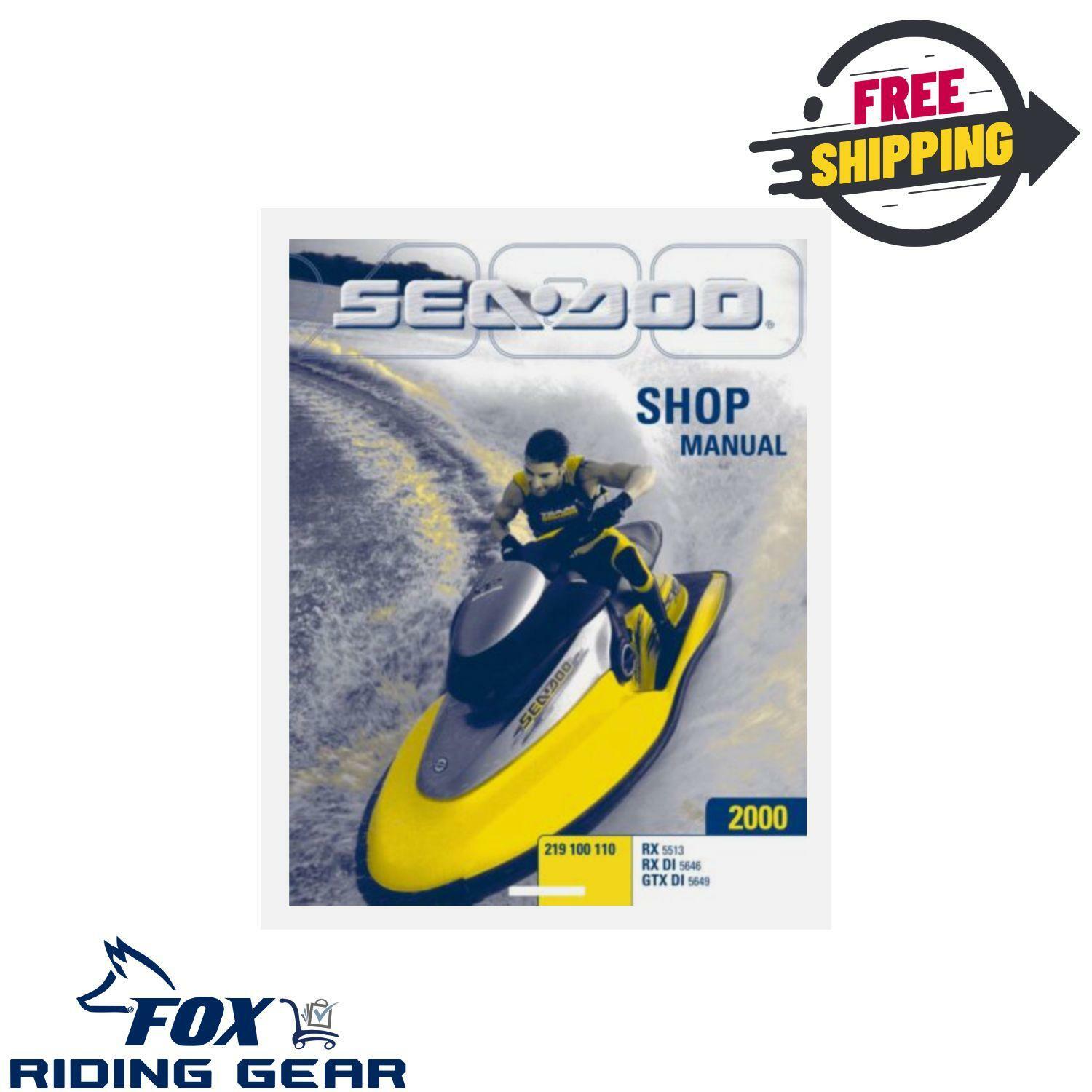 2000 Sea-Doo RX RX DI GTX DI Jet Ski Service Manual 219100110 - Open Box