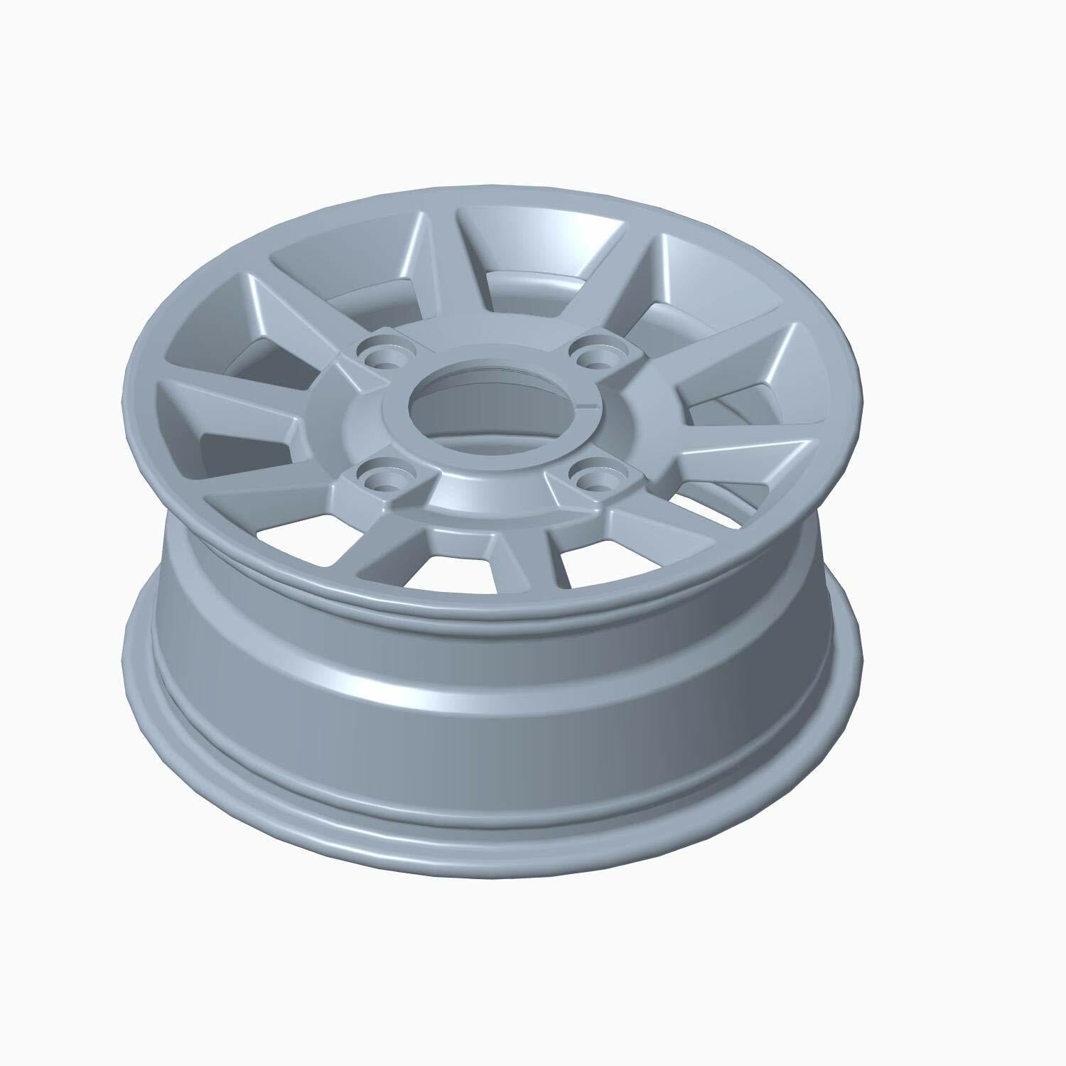 Polaris RZR Front Rim 14 in. X 6 in. Wide, Flash Black, Genuine OEM Part 1522842-655, Qty 1