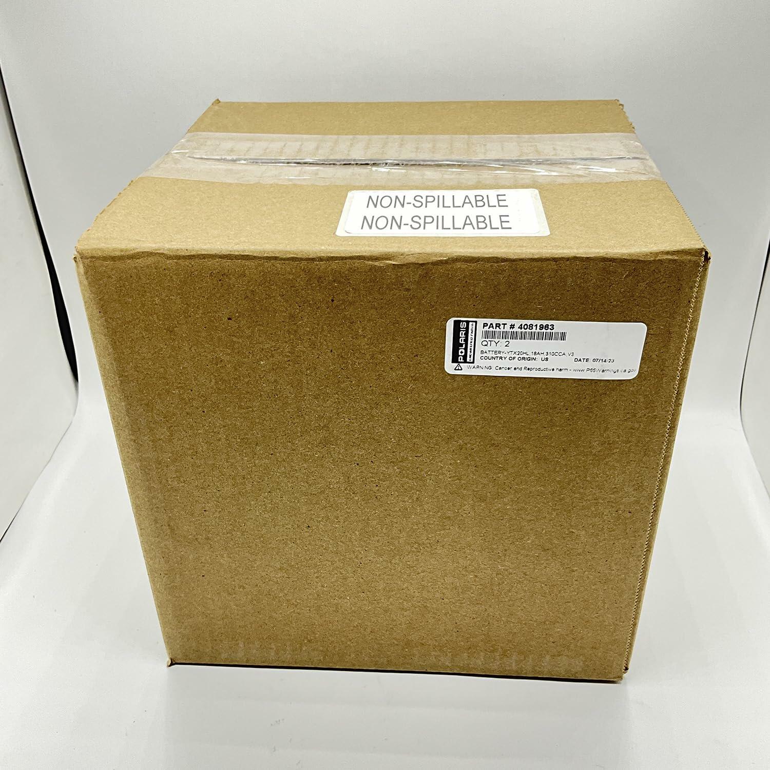 Polaris 12V 18Ah AGM Sealed Rechargeable Battery for Specific Sportsman Scrambler 850, XP 850, XP 1000, RZR 800, S 800 Models and More, YTX20HL, 310A CCA, Non Spillable, Maintenance Free - 4081963