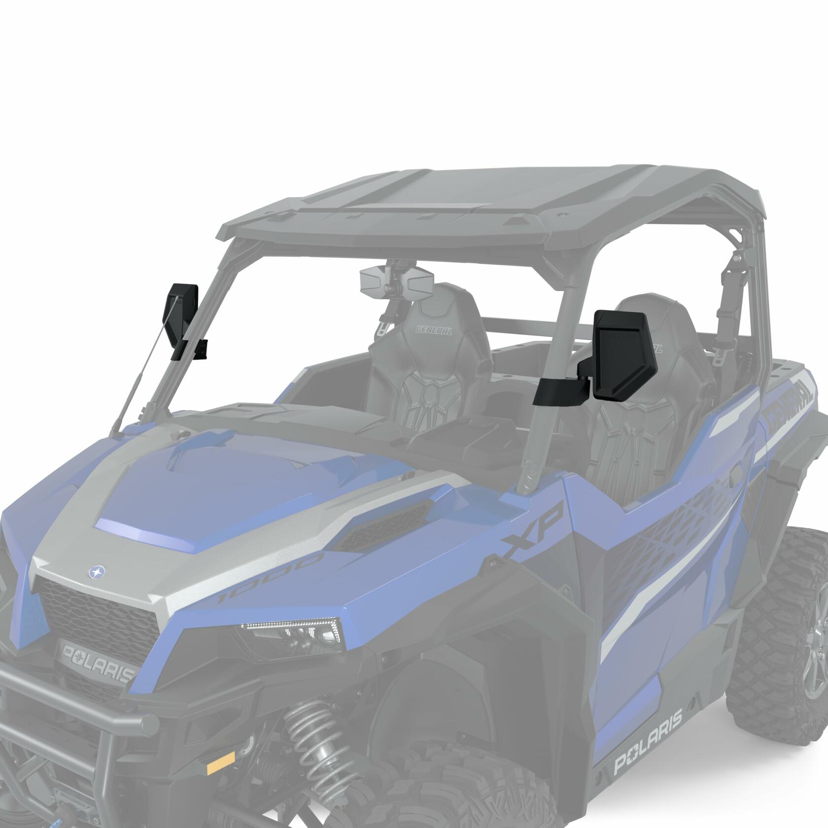 Polaris UTV Mirrors Side View for RANGER 1000, XP 1000 Including CREW, 570, SP 570, GENERAL 1000, 4 1000, Pro XD Models and More, Fully Adjustable, ROPS-Mounted, Excellent Visibility, Pair - 2889243