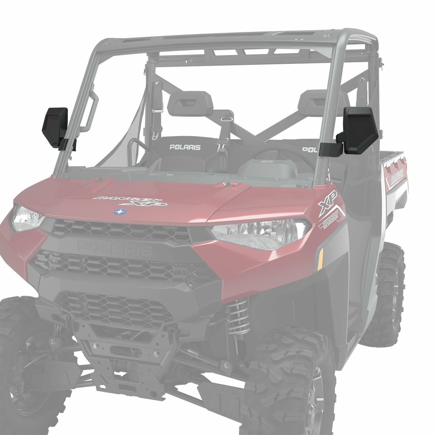 Polaris UTV Mirrors Side View for RANGER 1000, XP 1000 Including CREW, 570, SP 570, GENERAL 1000, 4 1000, Pro XD Models and More, Fully Adjustable, ROPS-Mounted, Excellent Visibility, Pair - 2889243