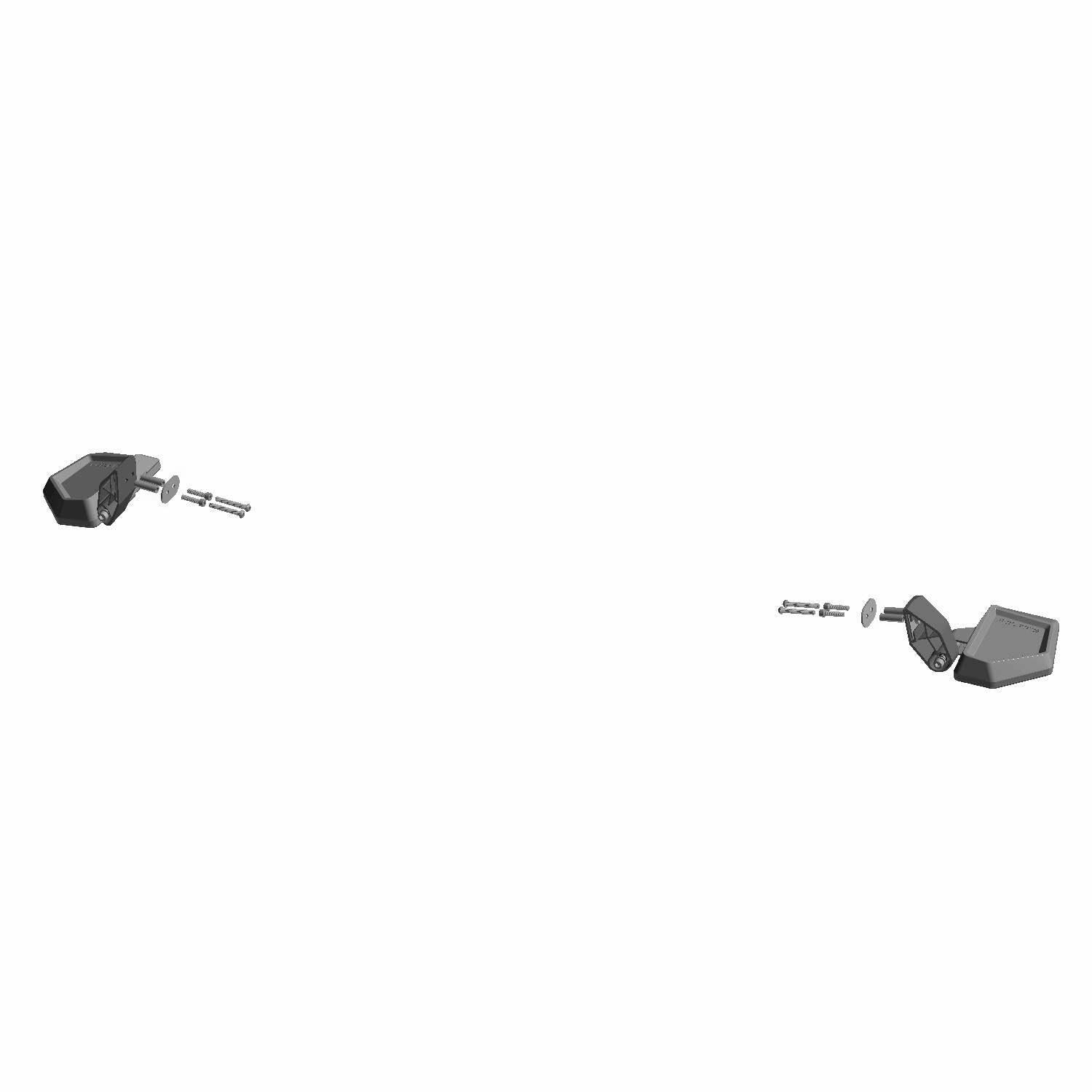 Polaris Ranger Pro XD Door Mounted Side View Mirrors Set of 2 2889241