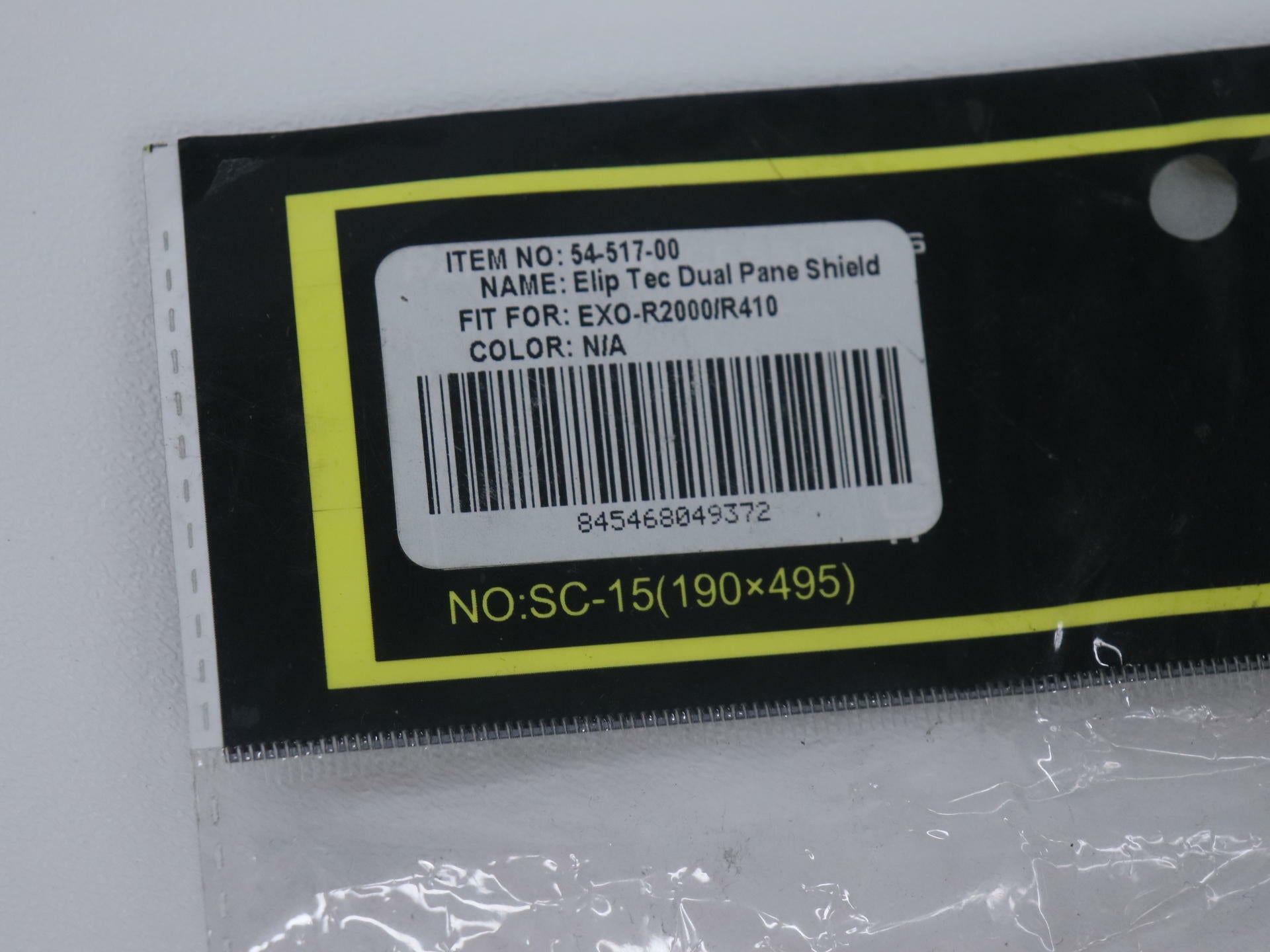 Scorpion Face Shield Visor CLEAR Dual Lens Snow - 410 710 1200 R2000 - 54-517-00