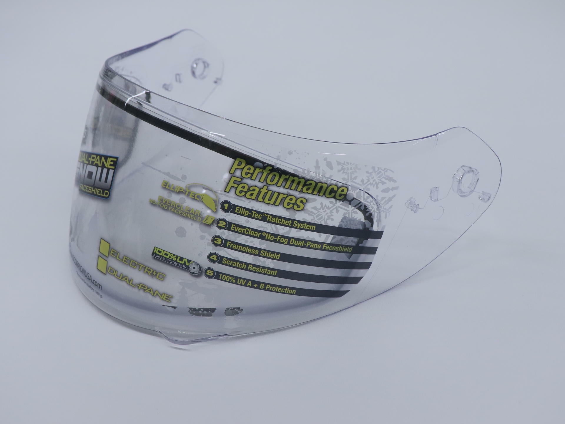 Scorpion Face Shield Visor CLEAR Dual Lens Snow - 410 710 1200 R2000 - 54-517-00