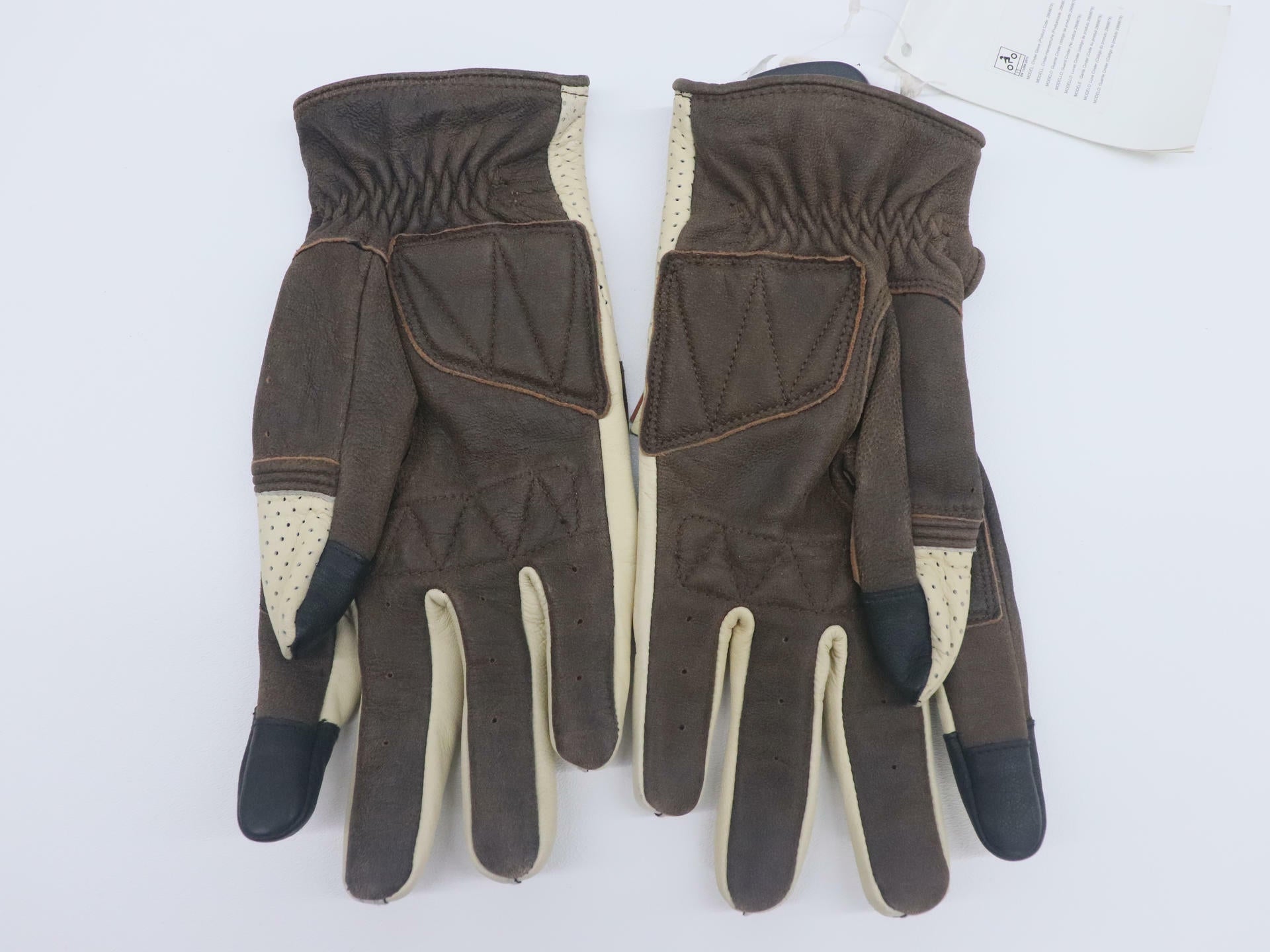 Indian Cinder Mens XL Leather Motorcycle Riding Gloves 286867809
