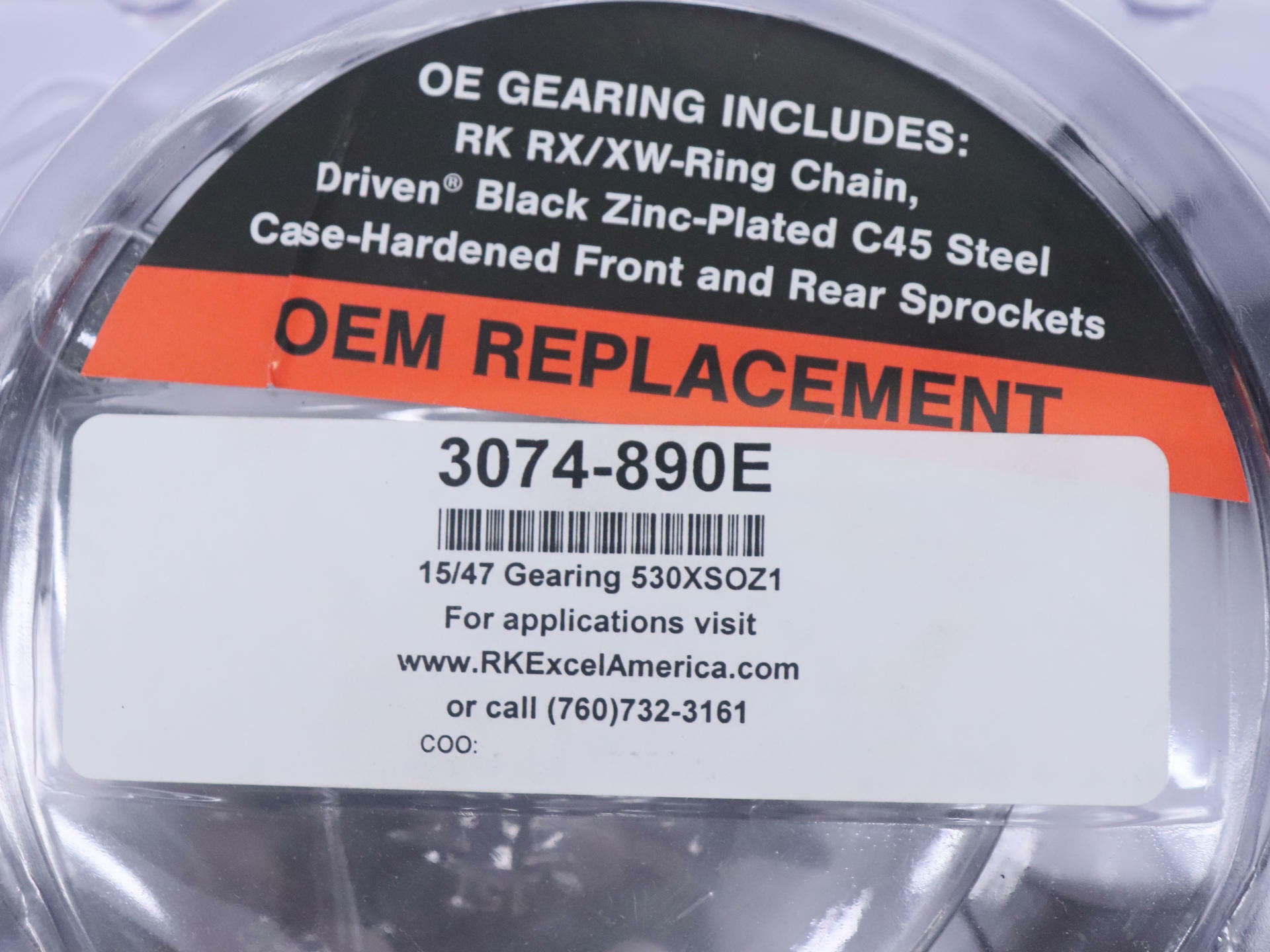 RK Chain & Sprocket Kit 15t/74t - 98-06 Suzuki GSX600F Katana - 1230-0728