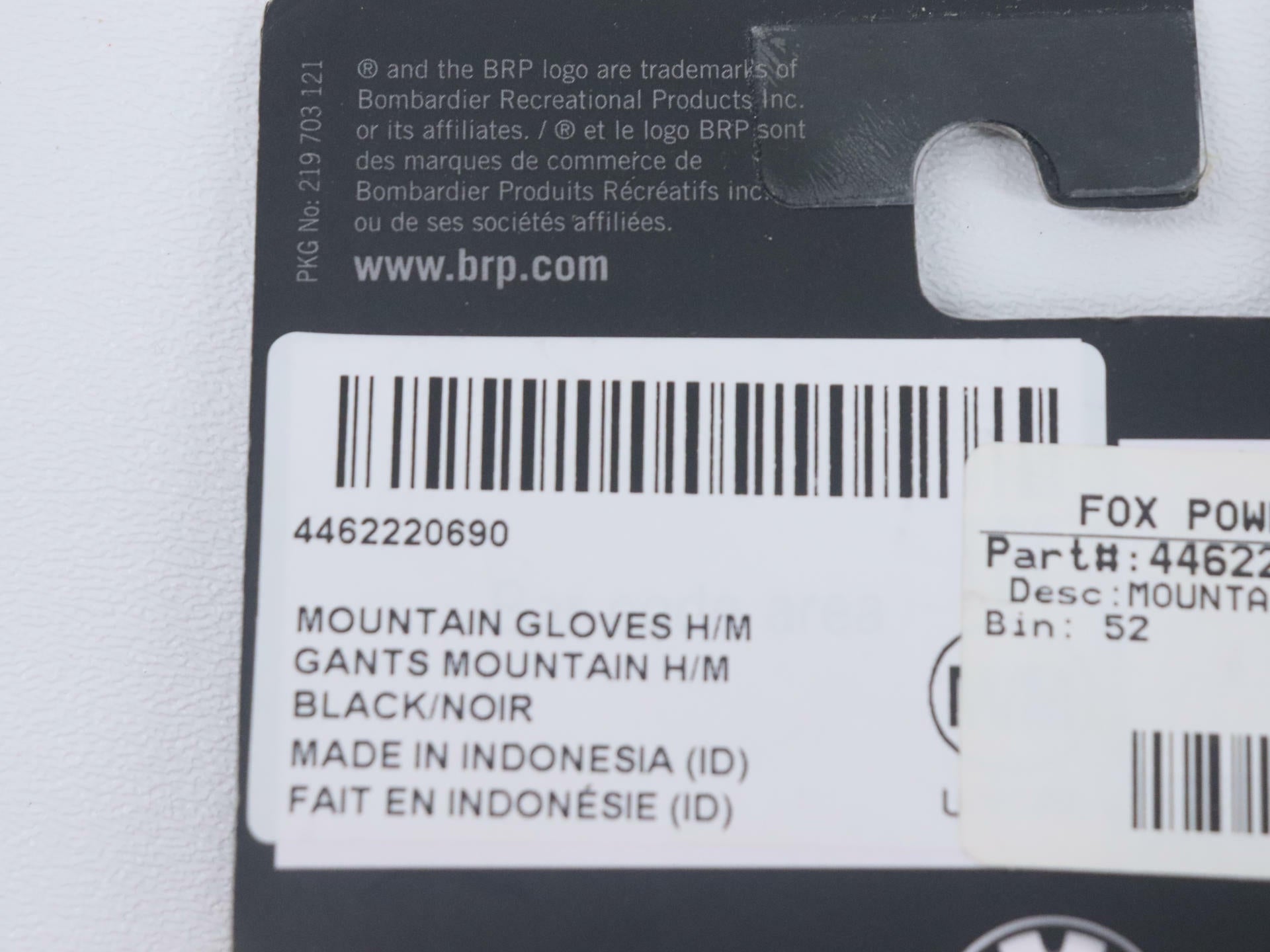 BRP Ski-Doo Mountain Mild-Weather Glove Waterproof - MENS MEDIUM M - 4462220690