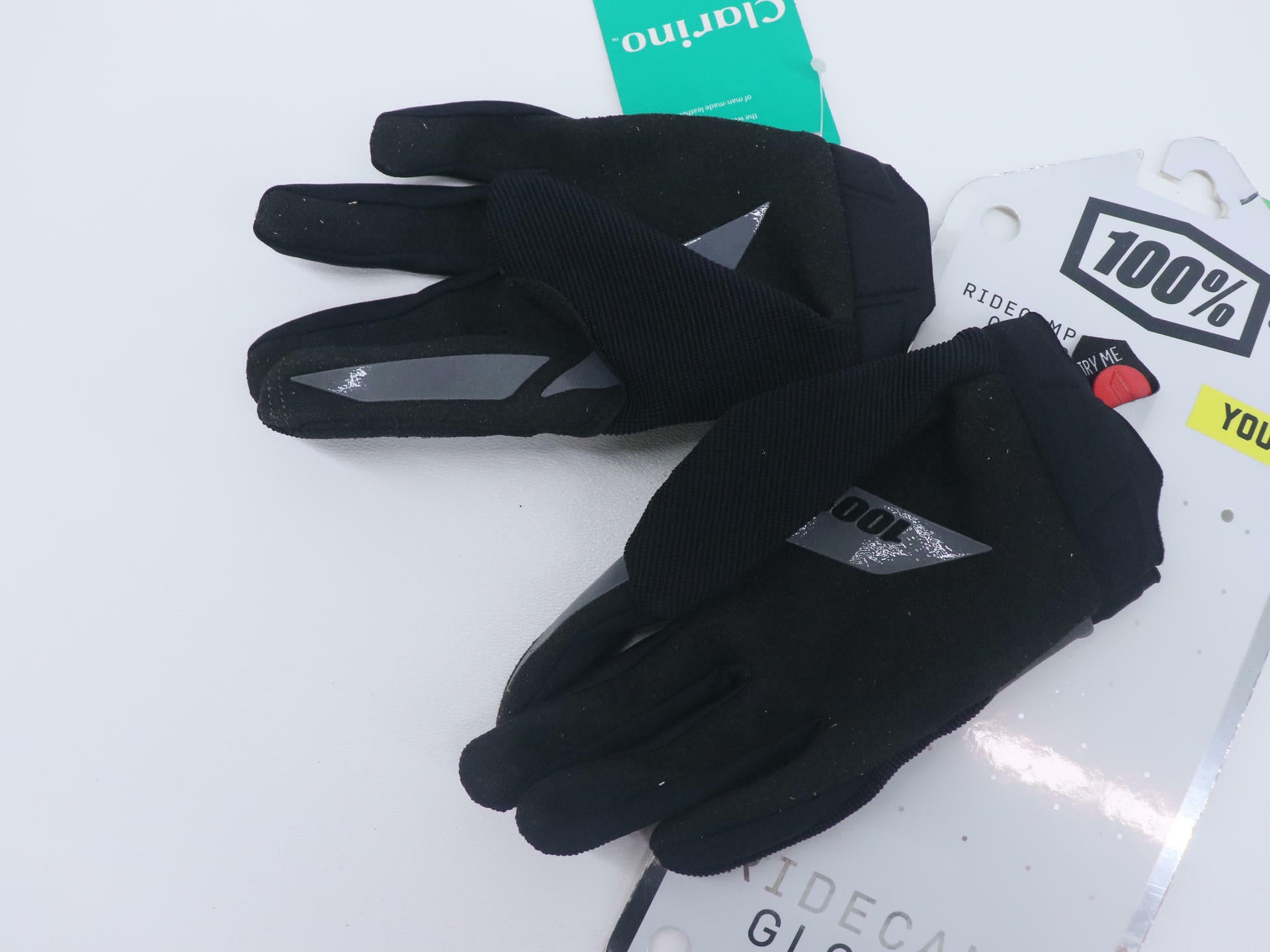 100% RIDECAMP Youth Motocross MX Gloves - YOUTH MD Medium - BLACK - 10018-001