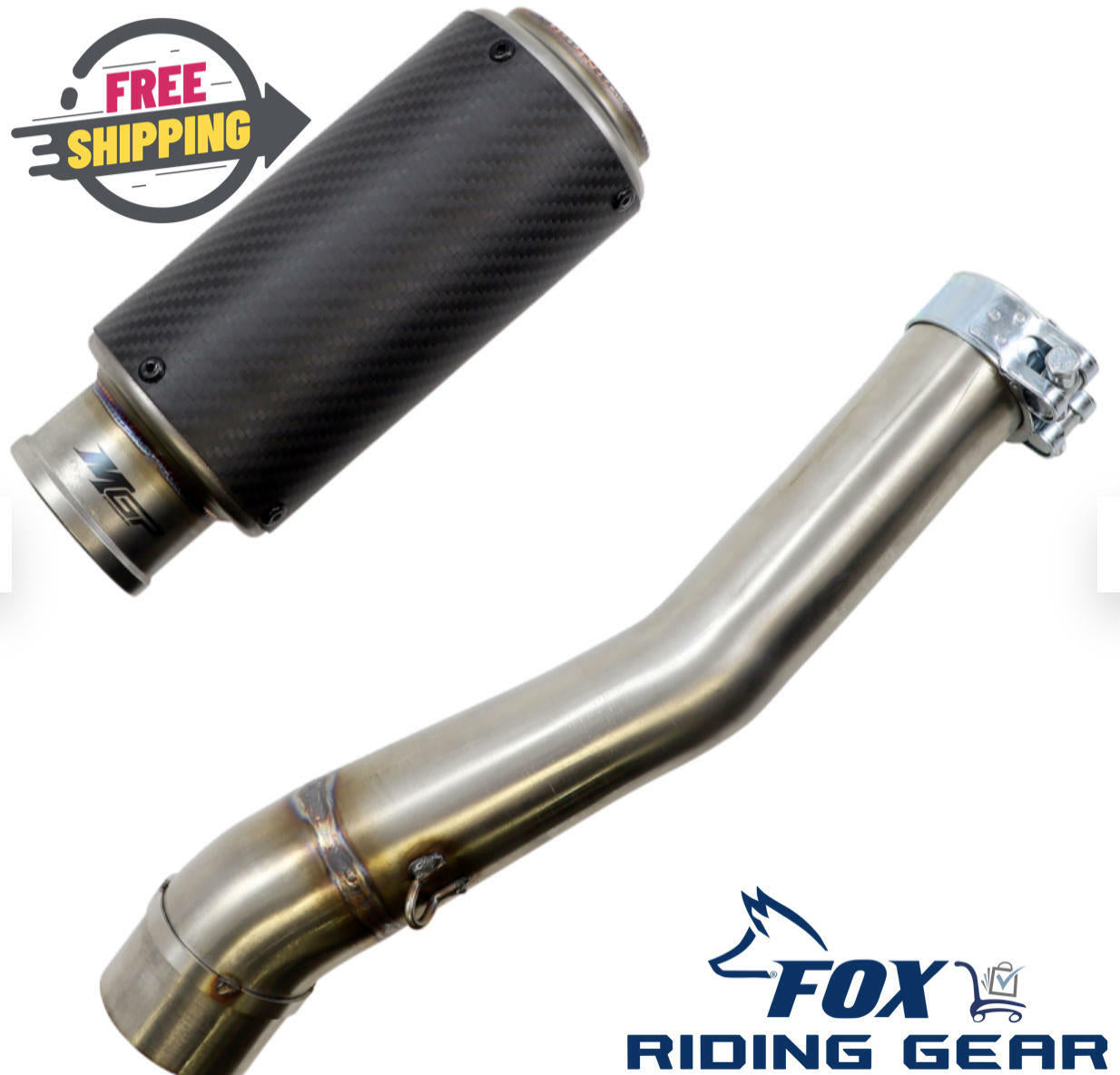 MGM Slip-on Stinger Carbon Exhaust Honda CBR250R 2011-2014 1811-3721 Muffler