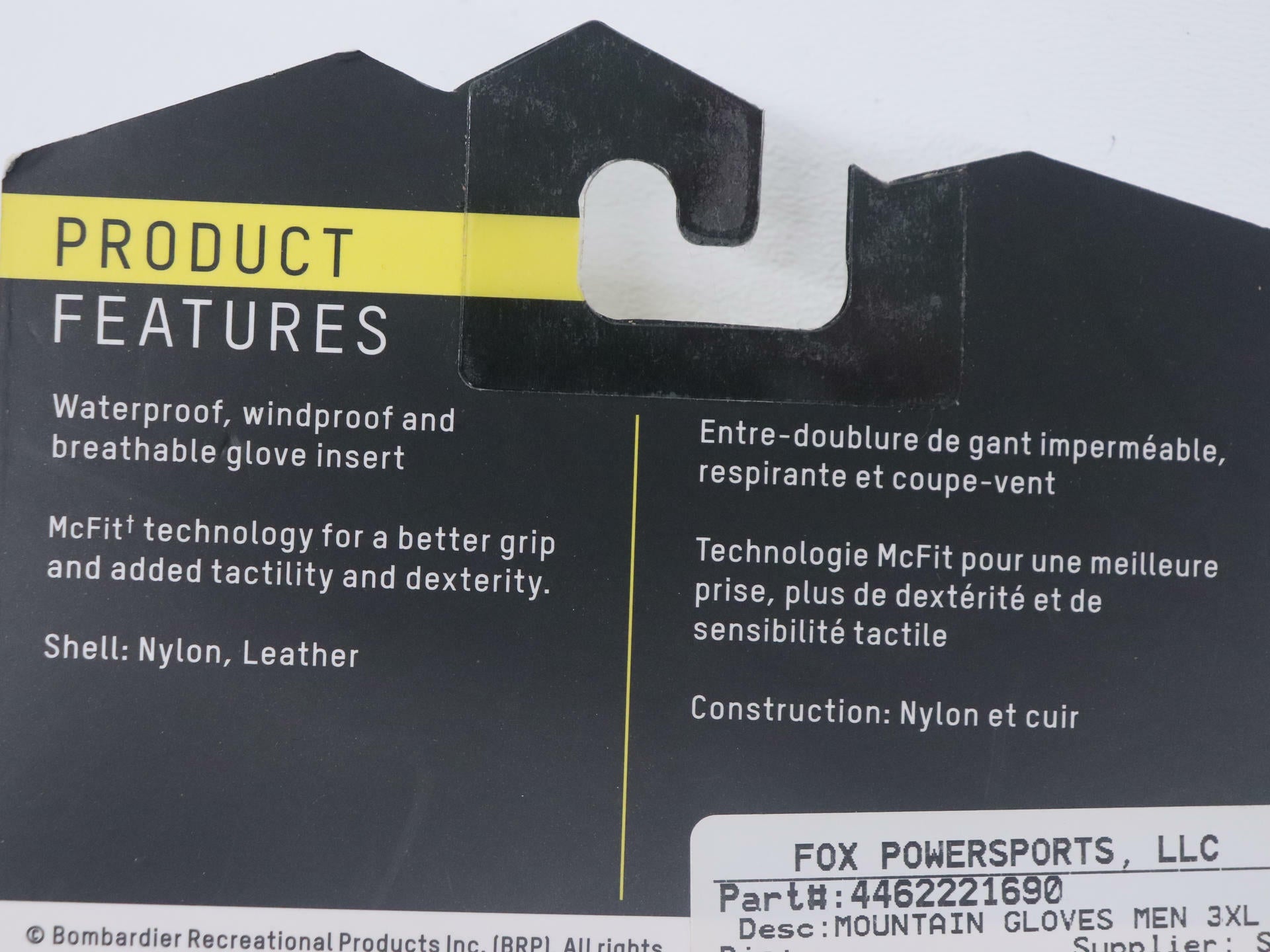 BRP Ski-Doo Mountain Mild-Weather Glove Waterproof - Adult 3XL - 4462221690