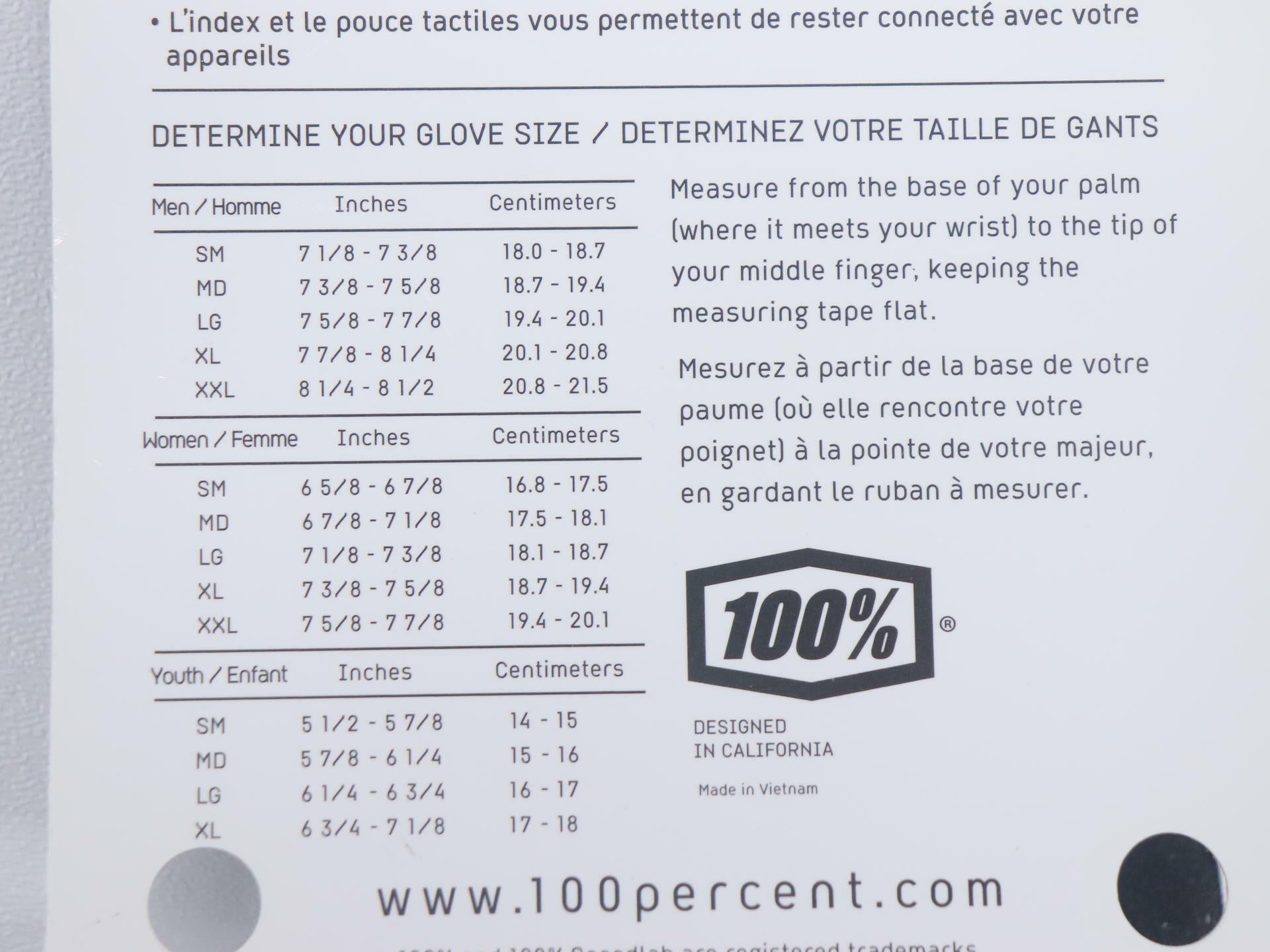 100% RIDECAMP Youth Motocross MX Gloves - YOUTH MD Medium - BLACK - 10018-001