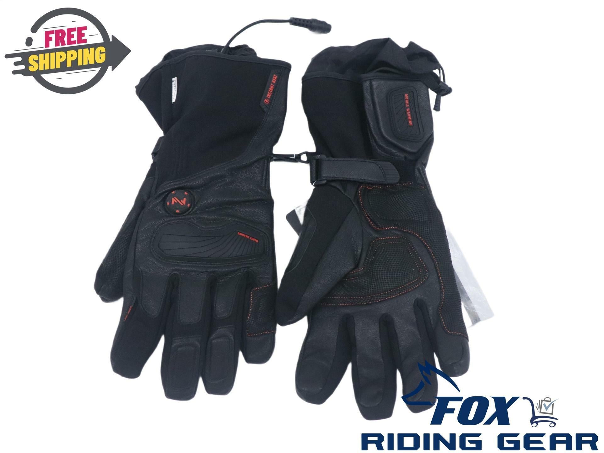 Mobile Warming Barra Leather Electric Heated Glove BLACK - MENS XL - MWG16M05-XL