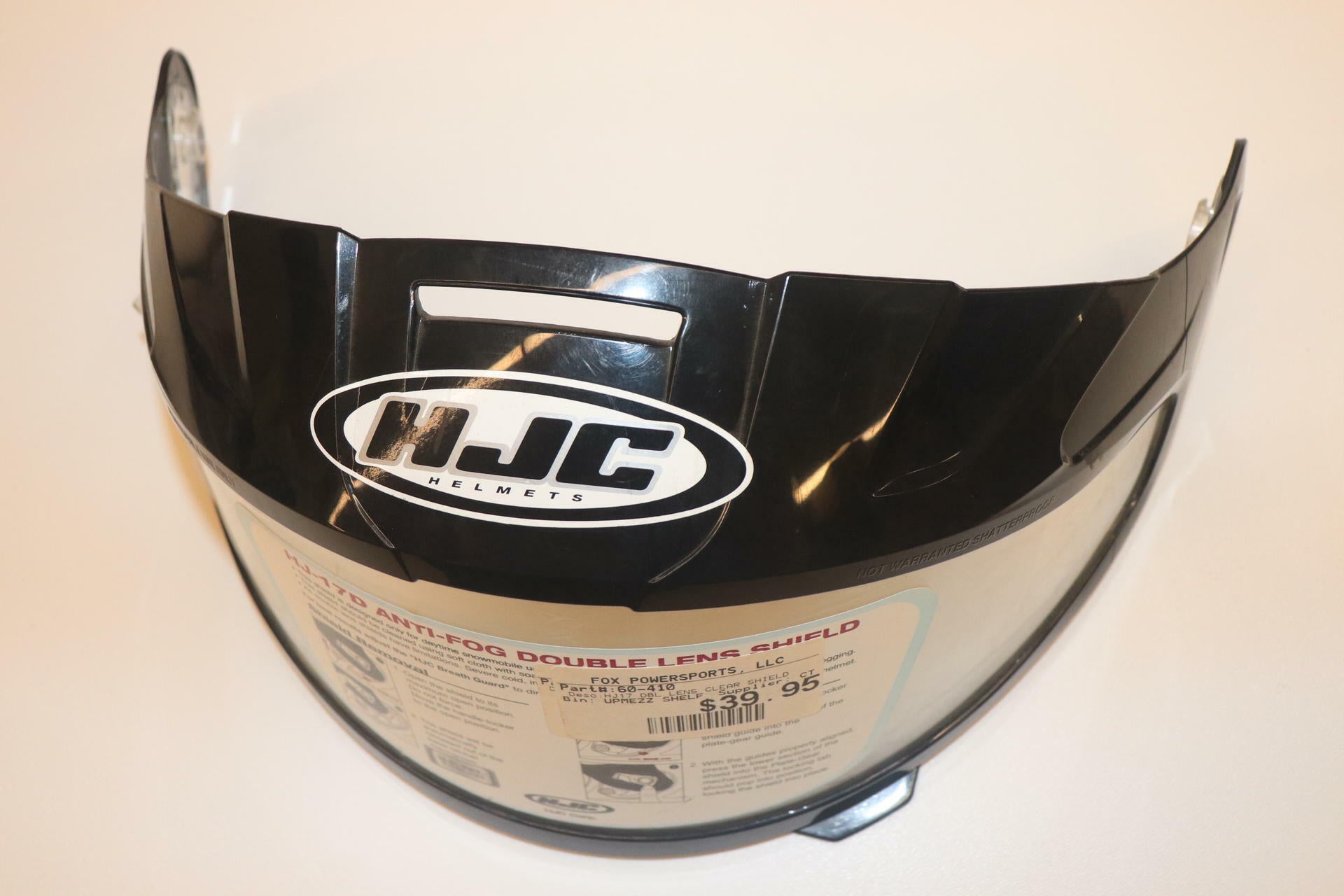 HJC Helmets Face Shield Visor - CLEAR Double Dual Lens - HJ17 - 60-410