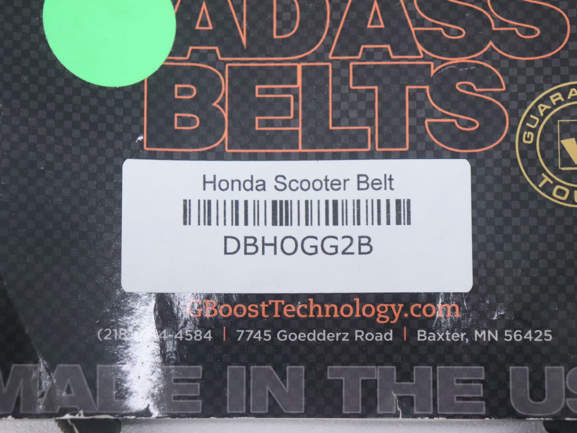 Erlandson Gboost Heavy Duty Drive Belt Honda Elite 50 Ruckus 683-1005 Scooter