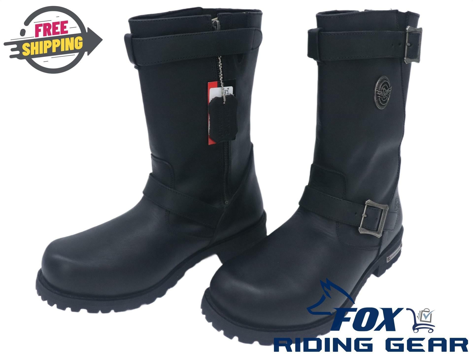 Milwauke Leather Boot Mens Sz 14 Genuine Leather Motorcycle Riding - MBM9020-14