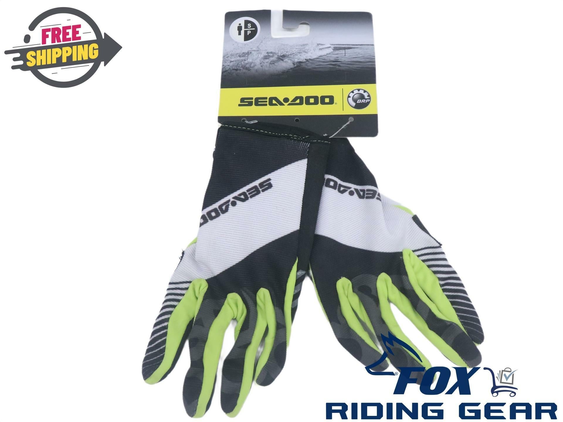 Sea-Doo BRP Attitude Full Finger Riding Gloves Adult Small 2866870490 PWC Jetski
