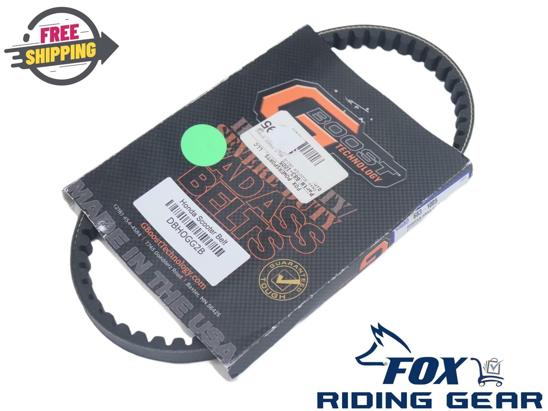 Erlandson Gboost Heavy Duty Drive Belt Honda Elite 50 Ruckus 683-1005 Scooter