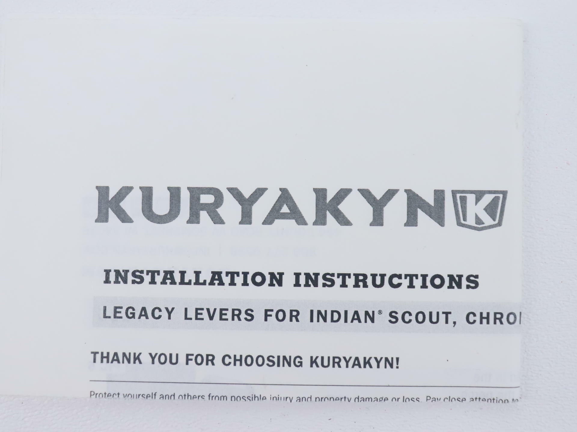Kuryakyn Legacy Levers CHROME - Indian 15-16 Scout - 7135