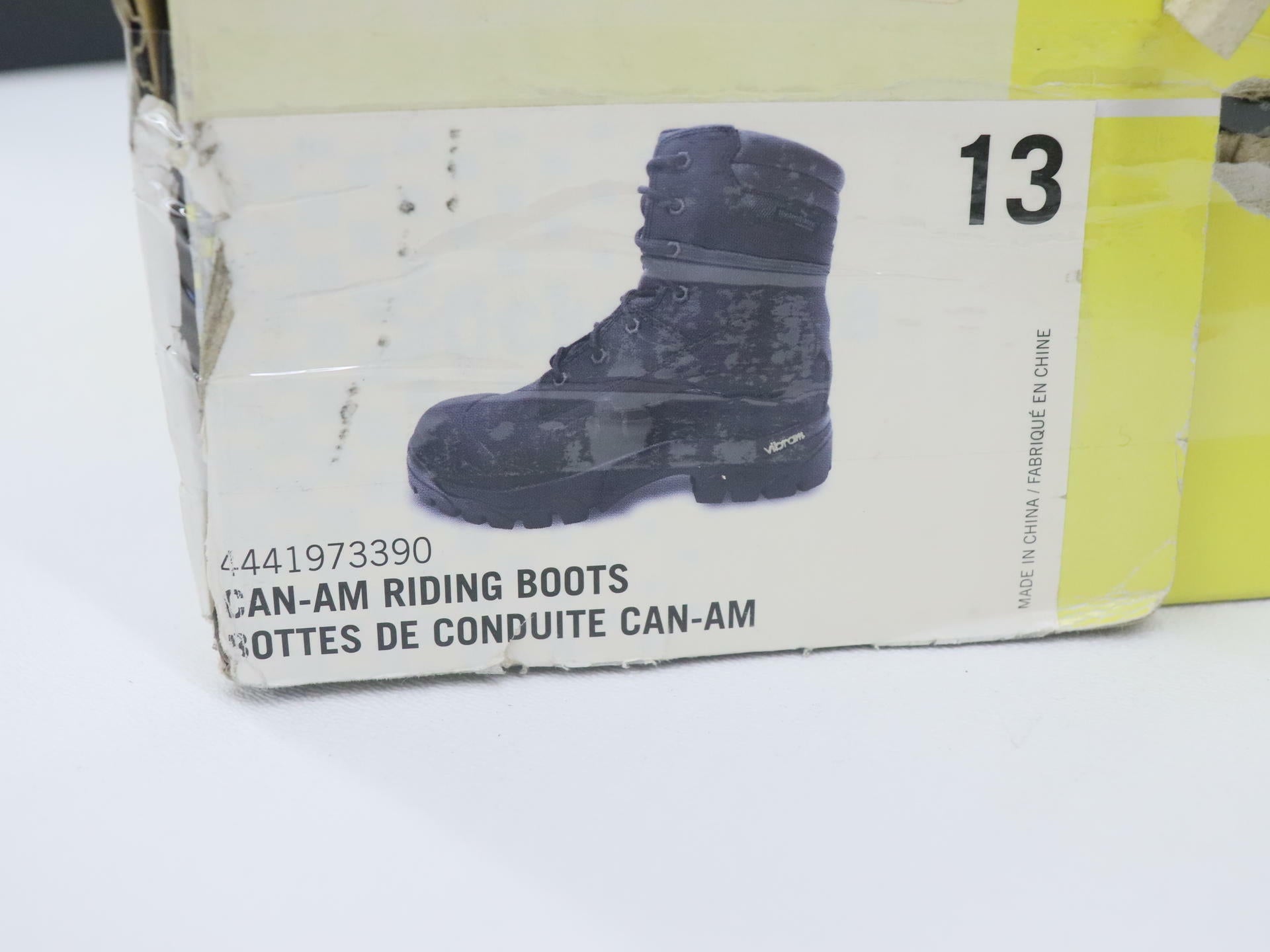 Can-Am BRP Riding Boots Black Anti Slip Adult Size 13 4441973390