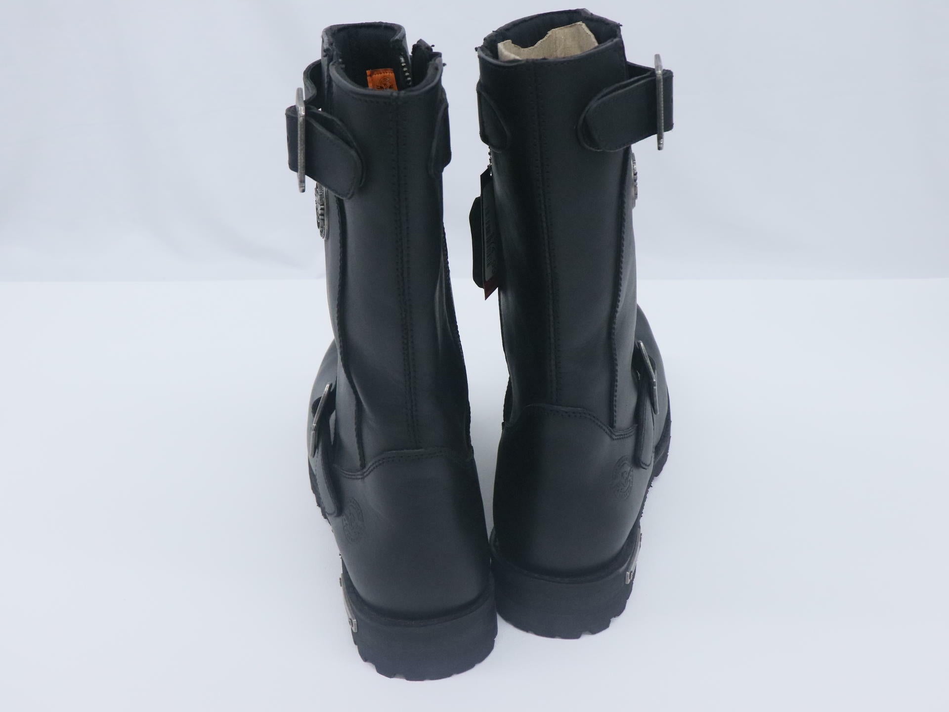 Milwauke Leather Boot Mens Sz 14 Genuine Leather Motorcycle Riding - MBM9020-14