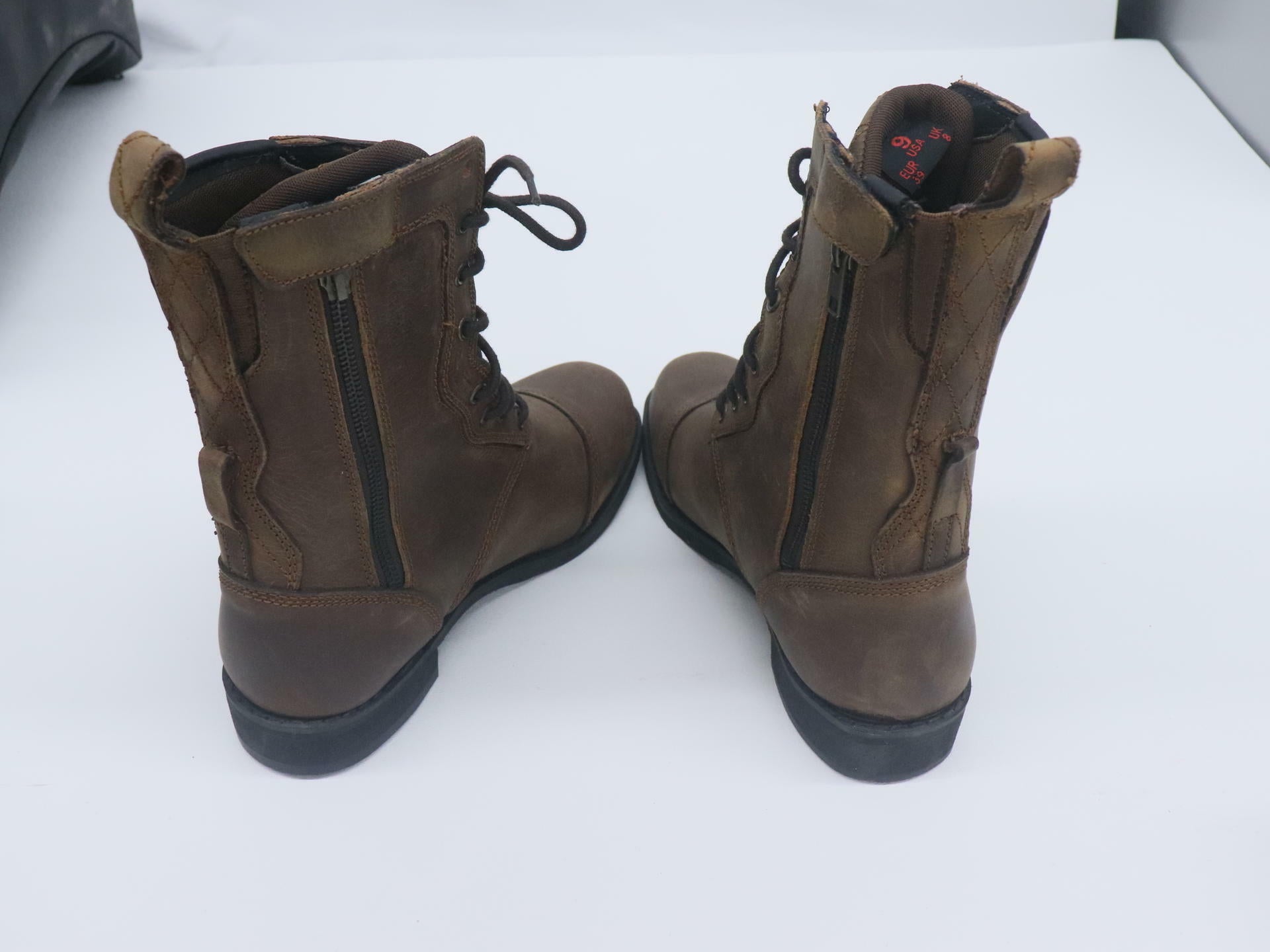 Roland Sands Design Women's Cajon Boots Brown Leather Size 9 Motorcycle 521681