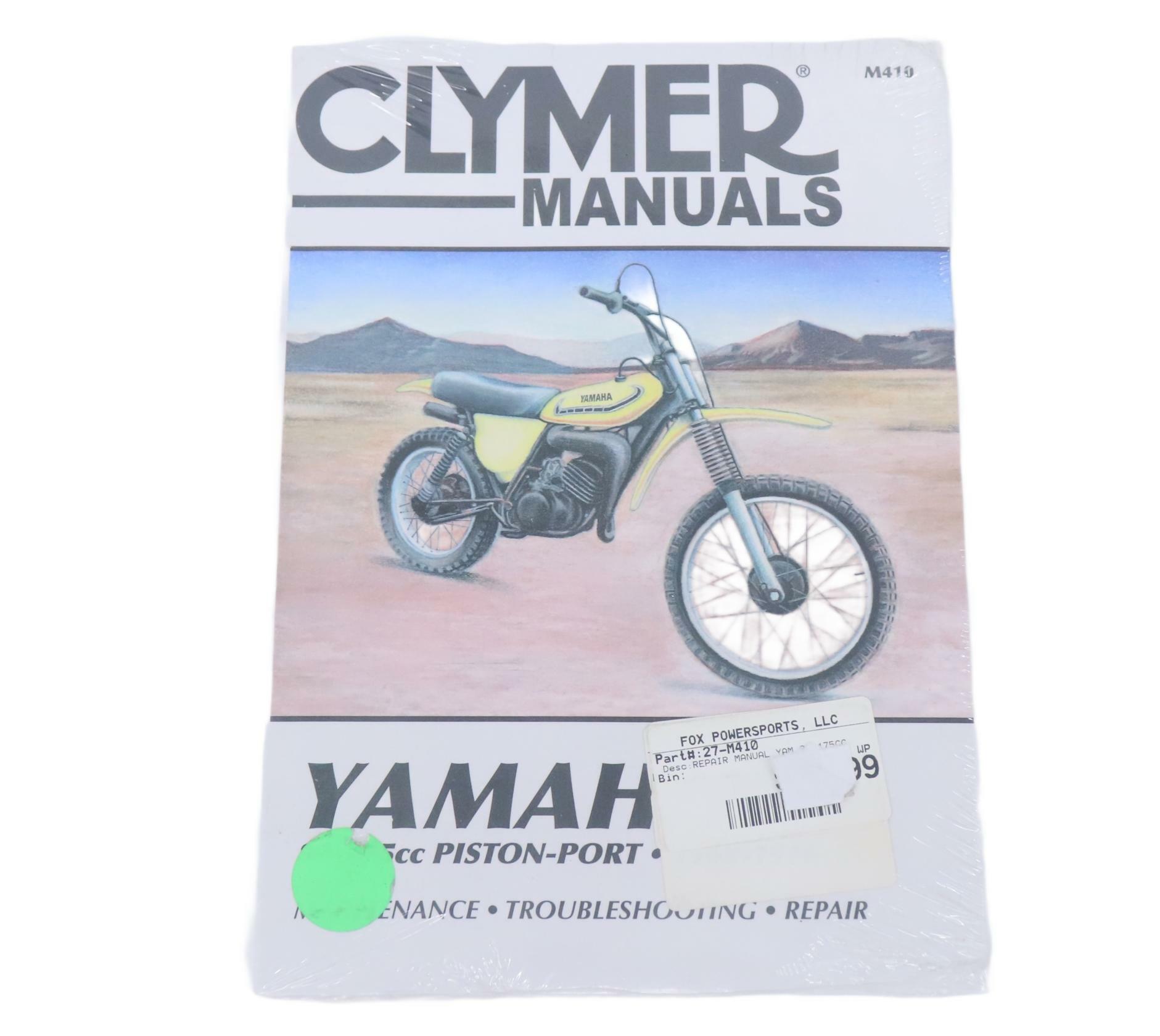 Clymer Yamaha 80-175cc Piston-Port 1968-1976 Shop Service Repair - M410 CM410