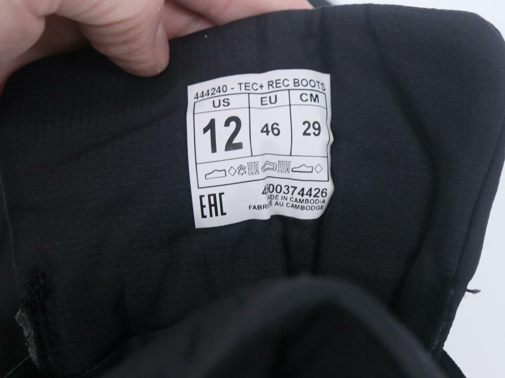 Ski-Doo BRP Snowmobile Mens TEC+ REC Boots Boot - Mens US sz12- 4442403290