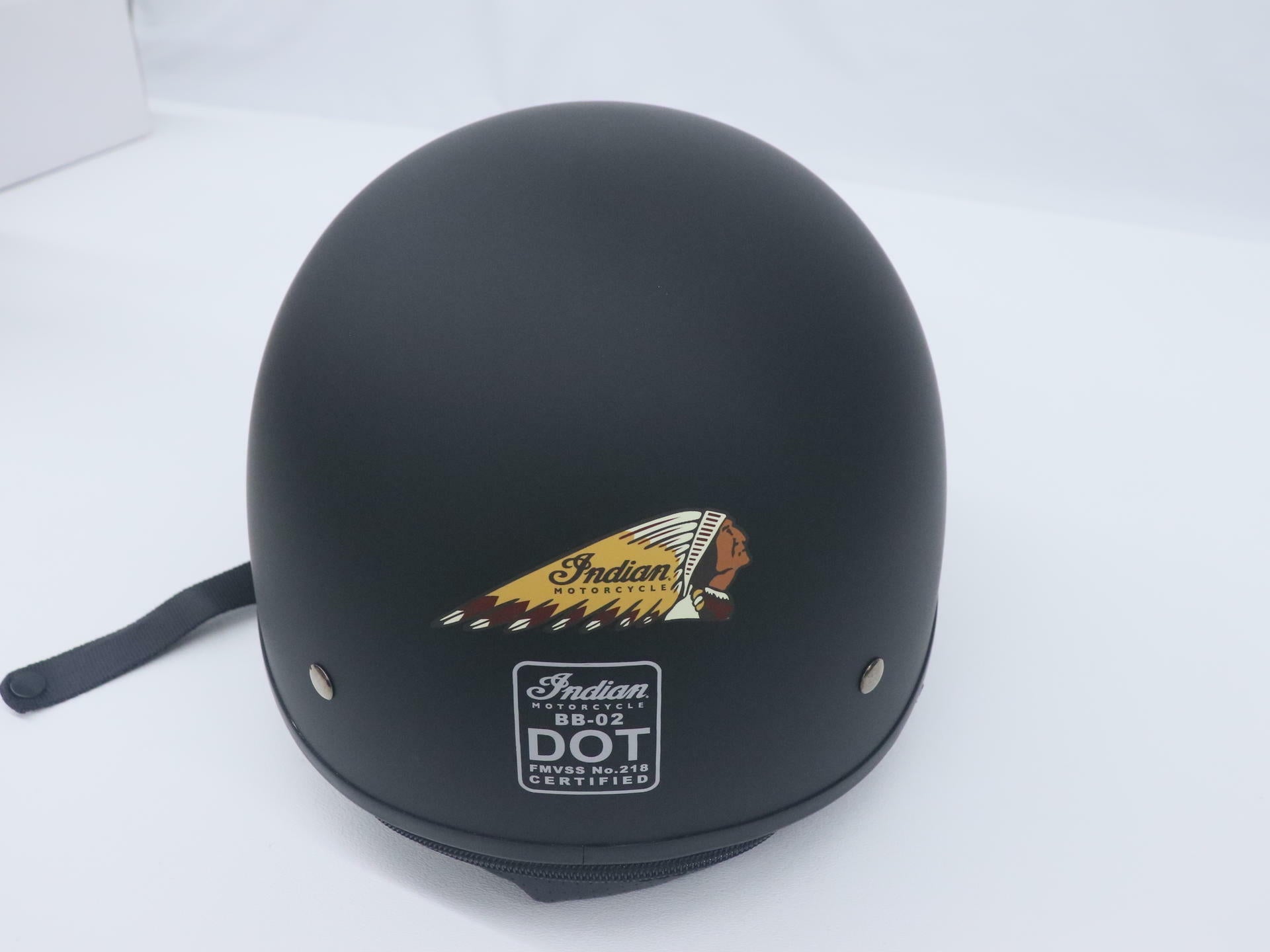 Indian Half Helmet BLACK DOT w/Flip-Down Visor - Adult XS - 286436701