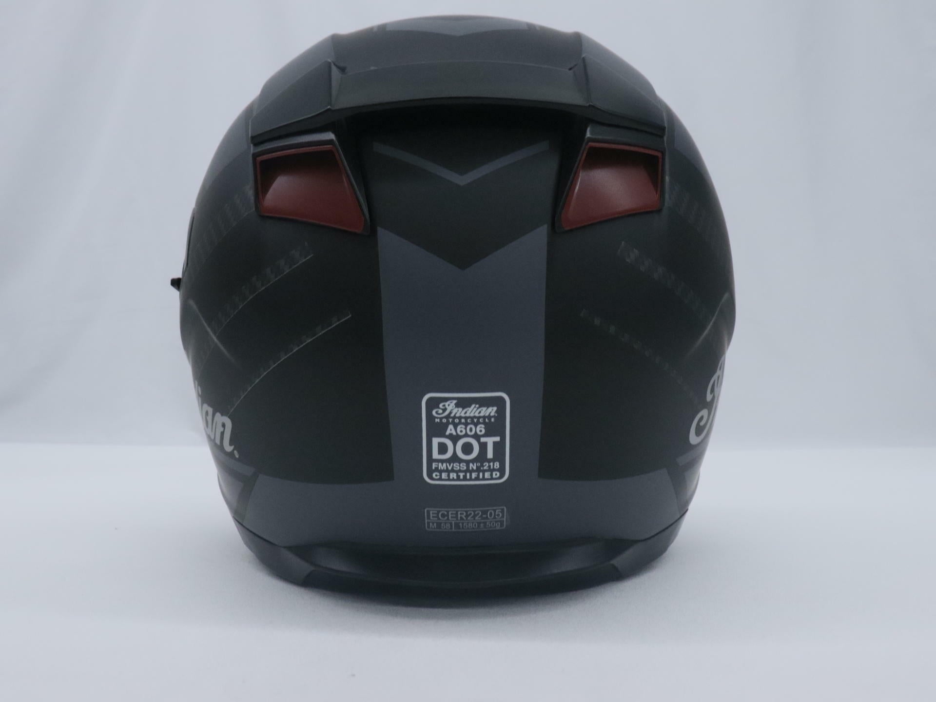 Indian Motorcycle Full Face Matte Sport Helmet - BLACK Adult Medium - 286089403