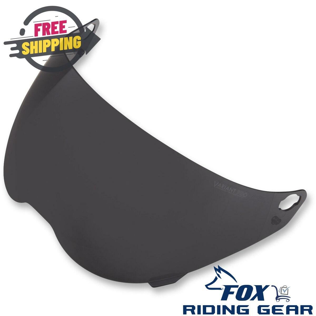 Icon Variant Pro IC-03 Face Shield Lens Light Smoke Tint 0130-0886 Helmet Visor