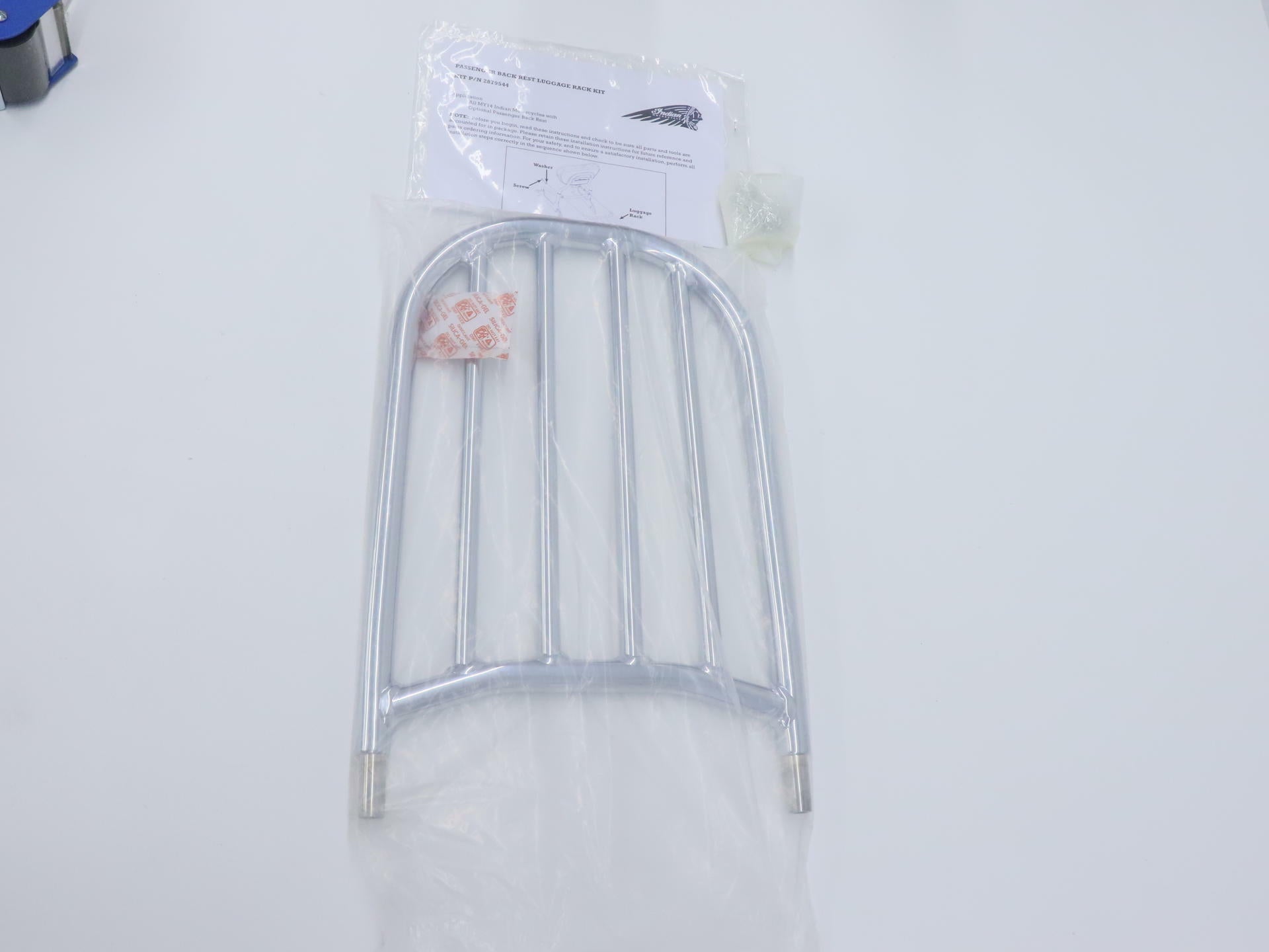 OEM Indian Luggage Rack Holder CHROME - 16-24 Chieftain Dark Horse - 2880955-156