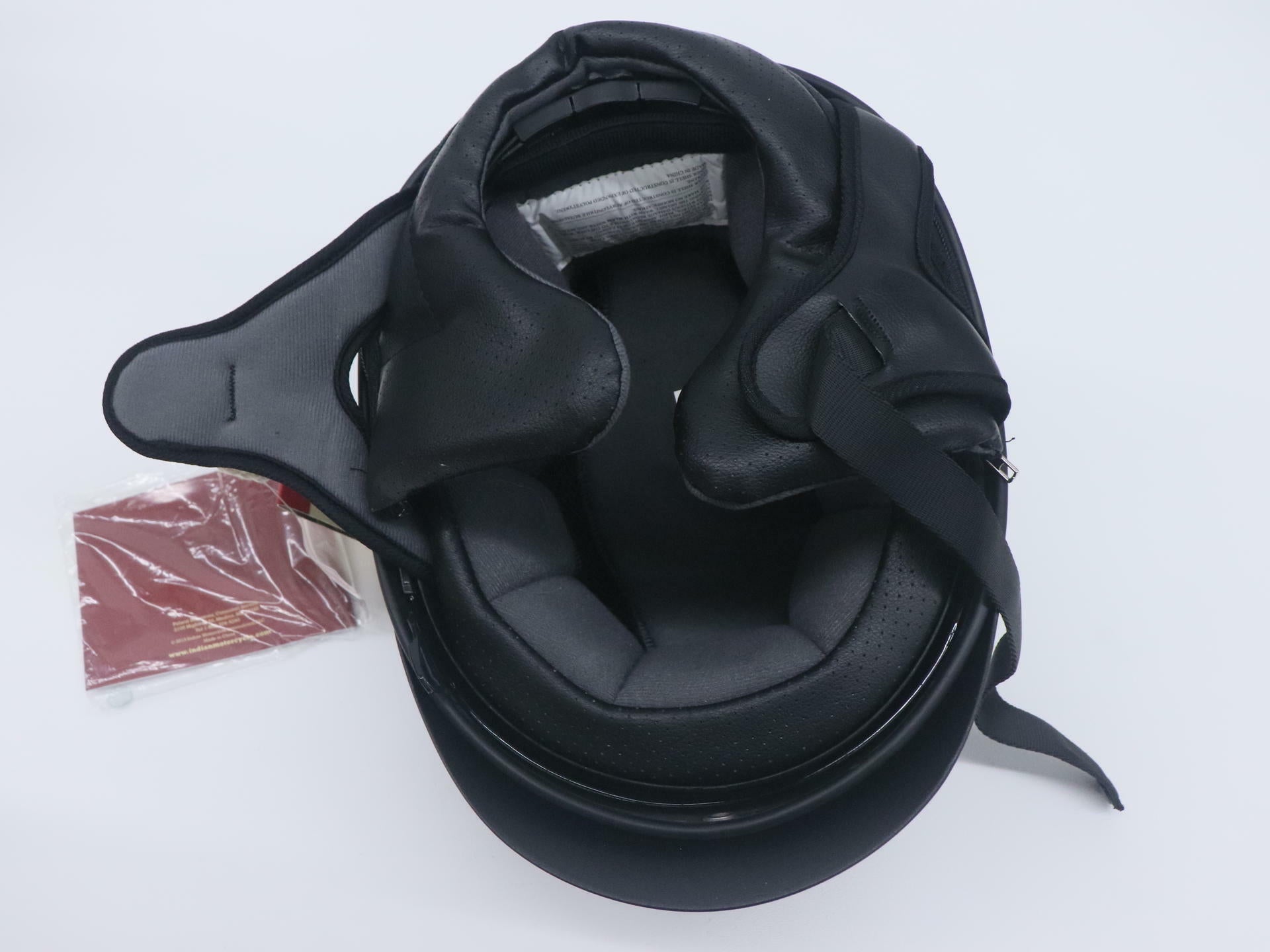 Indian Half Helmet BLACK DOT w/Flip-Down Visor - Adult XS - 286436701