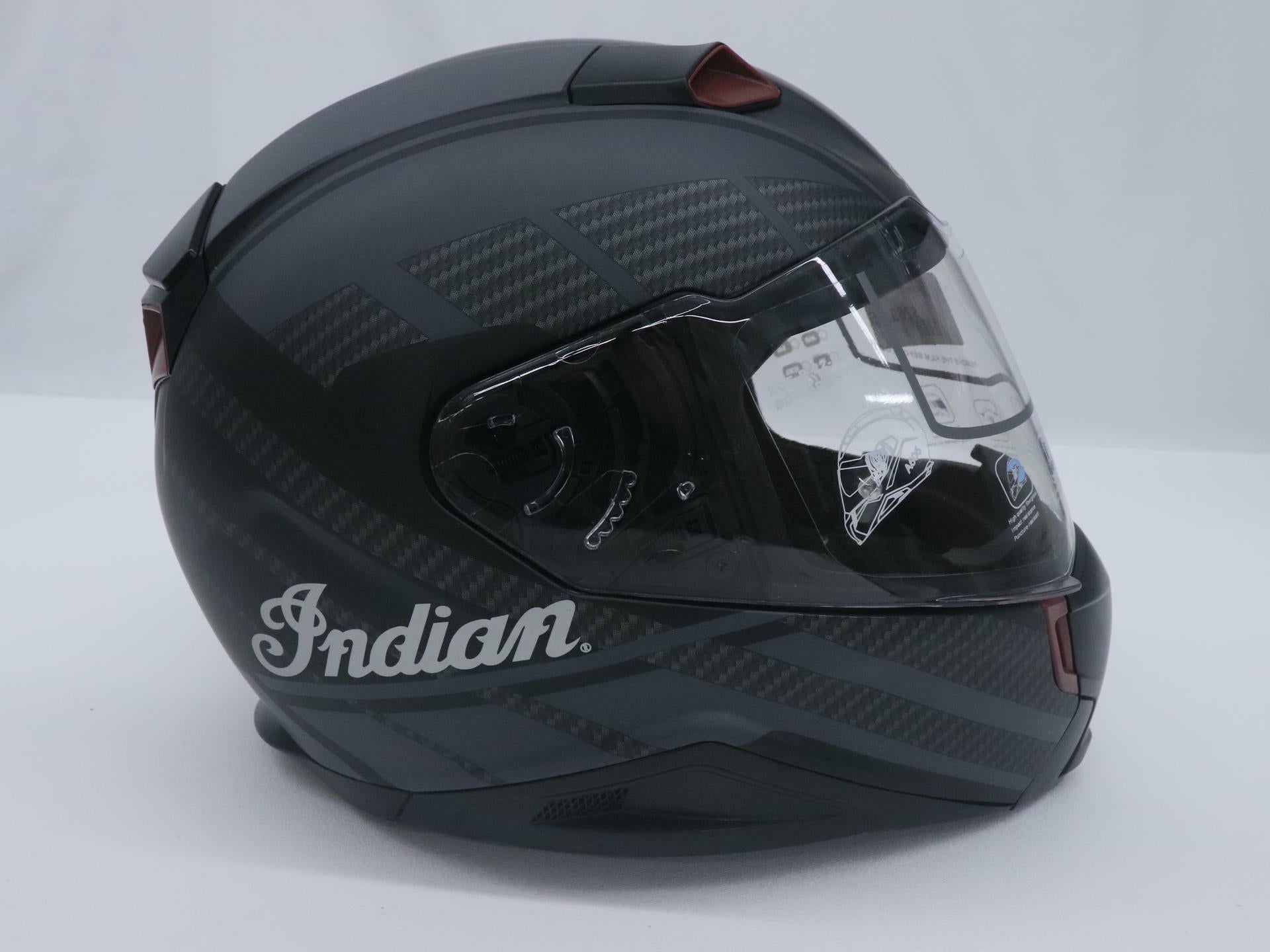 Indian Motorcycle Full Face Matte Sport Helmet - BLACK Adult Medium - 286089403