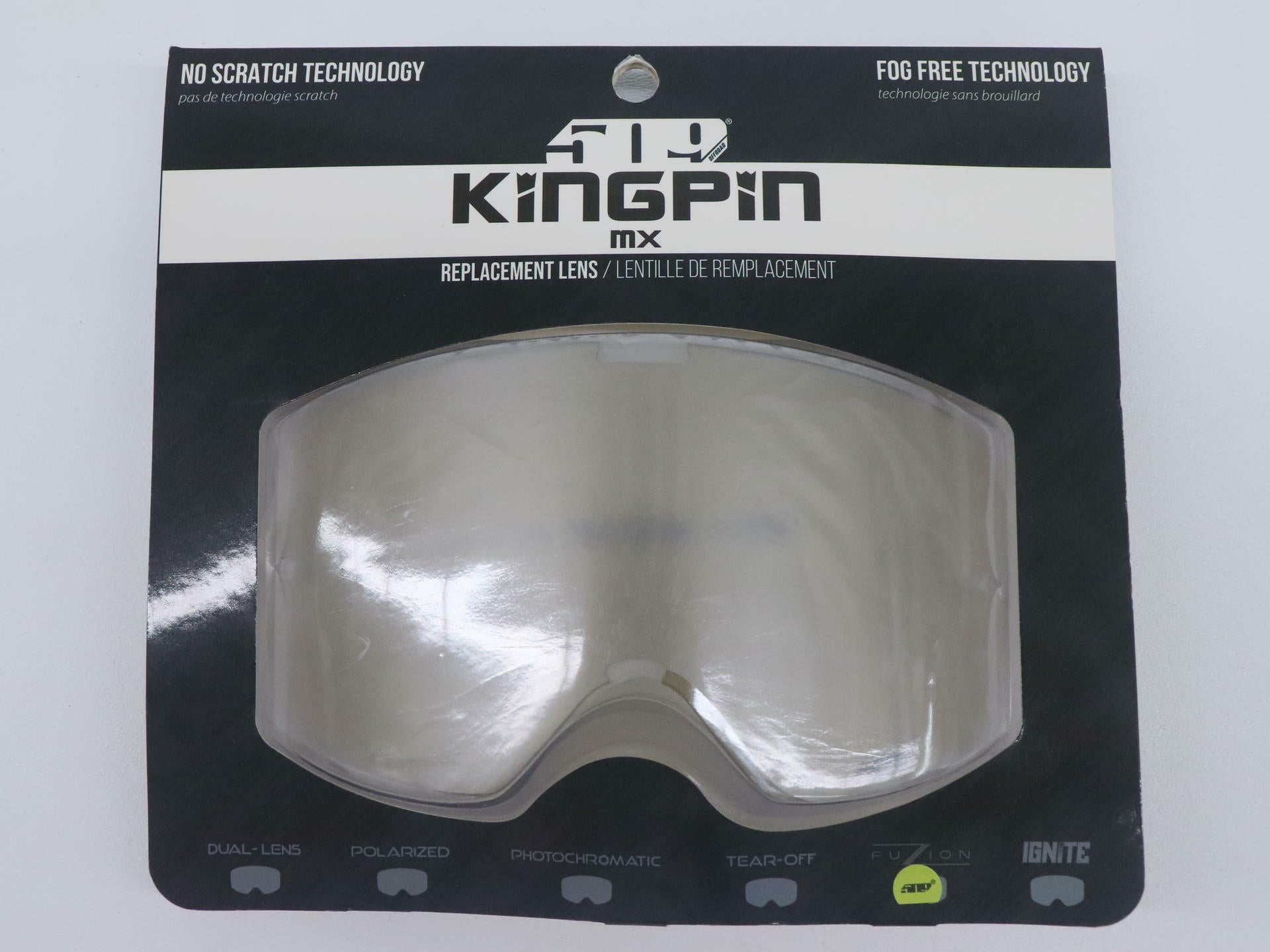 509 Kingpin Fuzion Replacement Lens Chrome Mirror Amber Tint F02000700-000-602