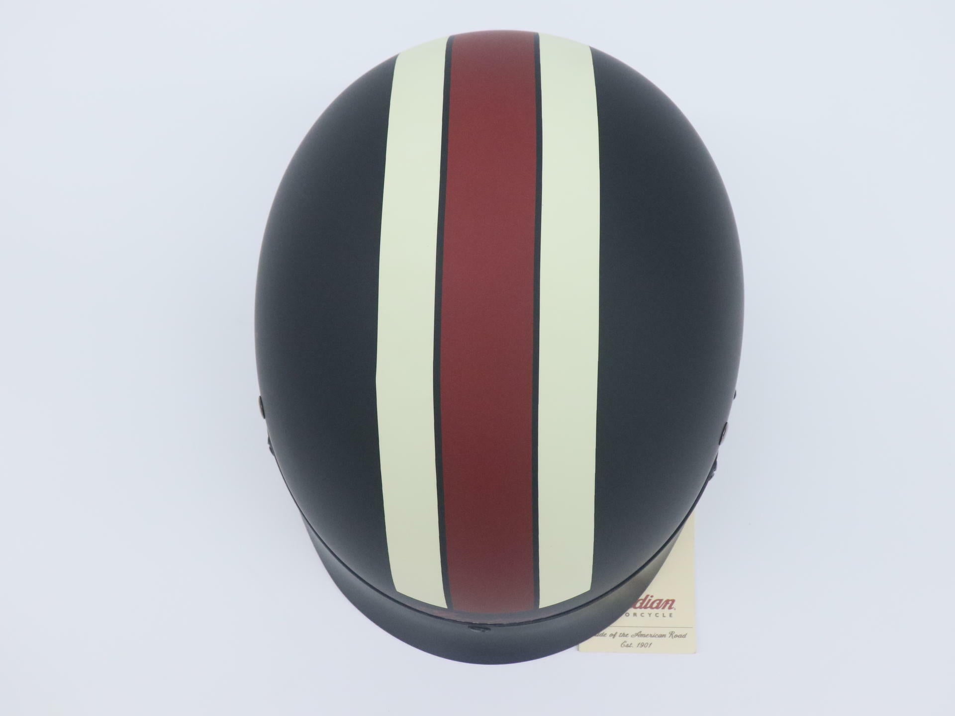 Indian Motorcycle Half Helmet Retro Racing Stripe Open Face XS 286369601