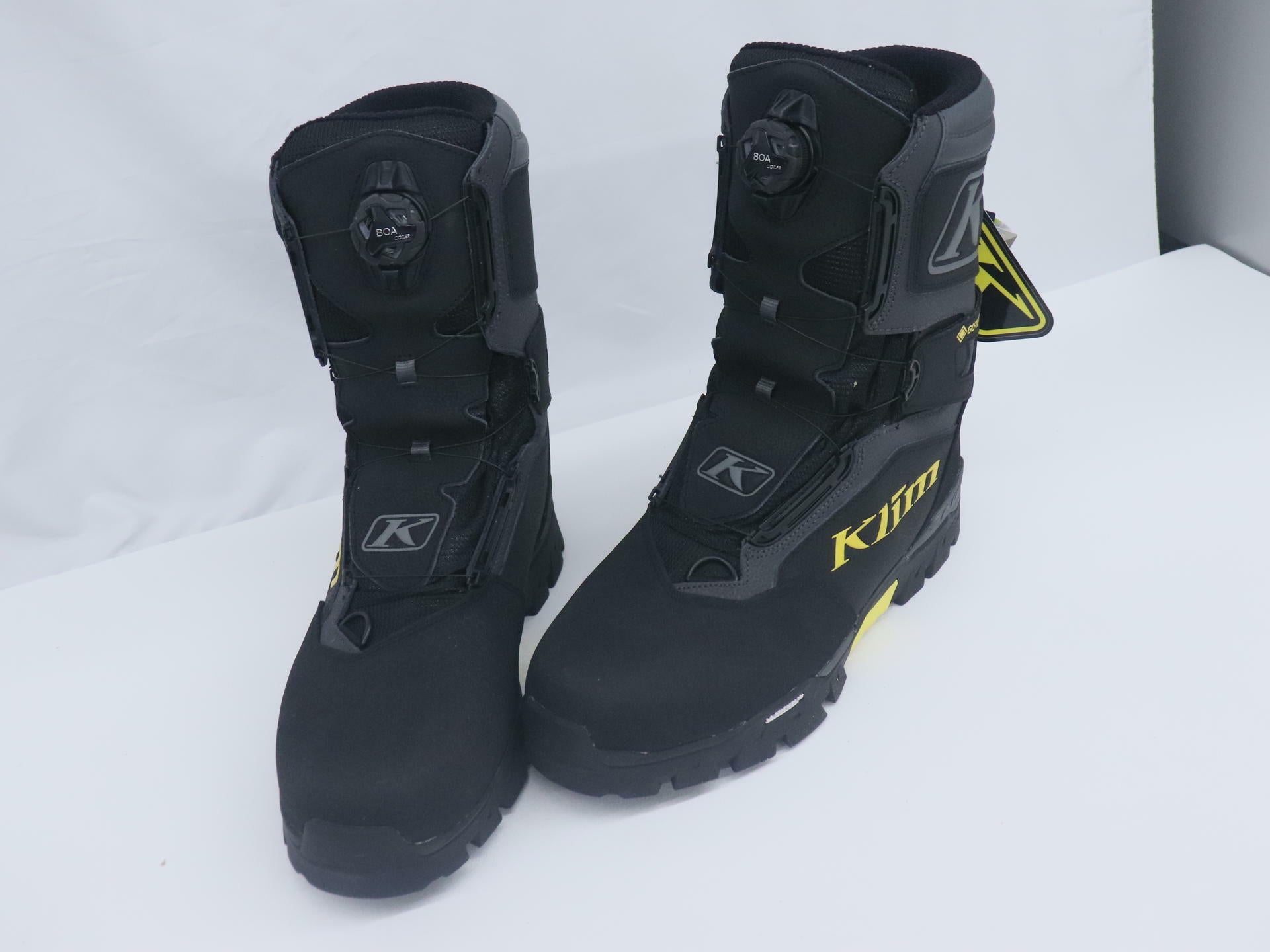 Klim Klutch GTX Snowmobile Boots Black BOA Laces Men's Sz 14 3112-000-014-000
