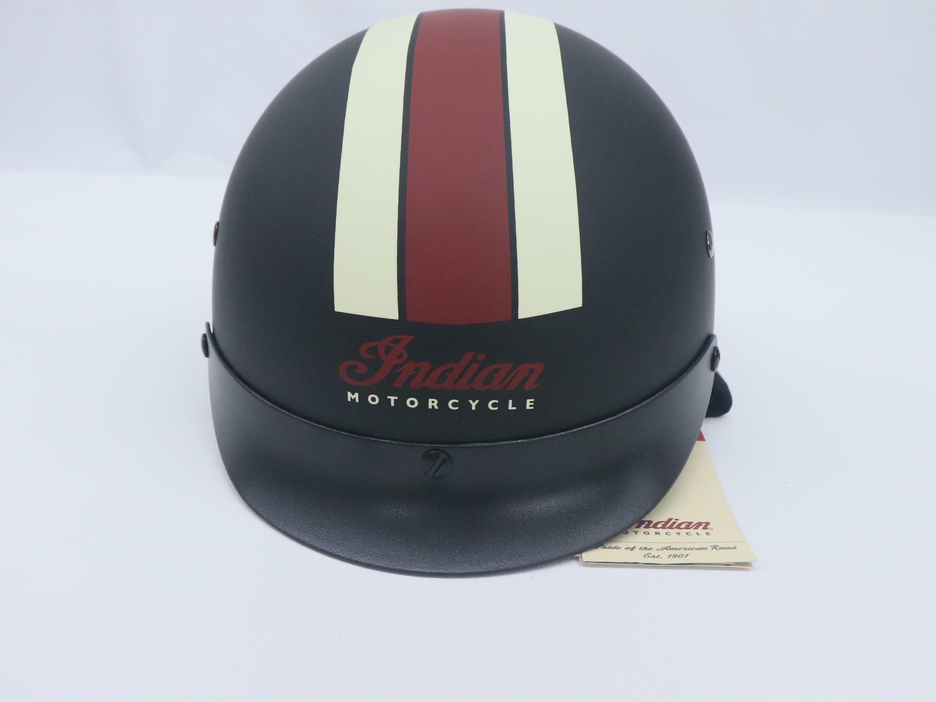 Indian Half Helmet w/Retro Racing Stripe - Adult XS - 286369601