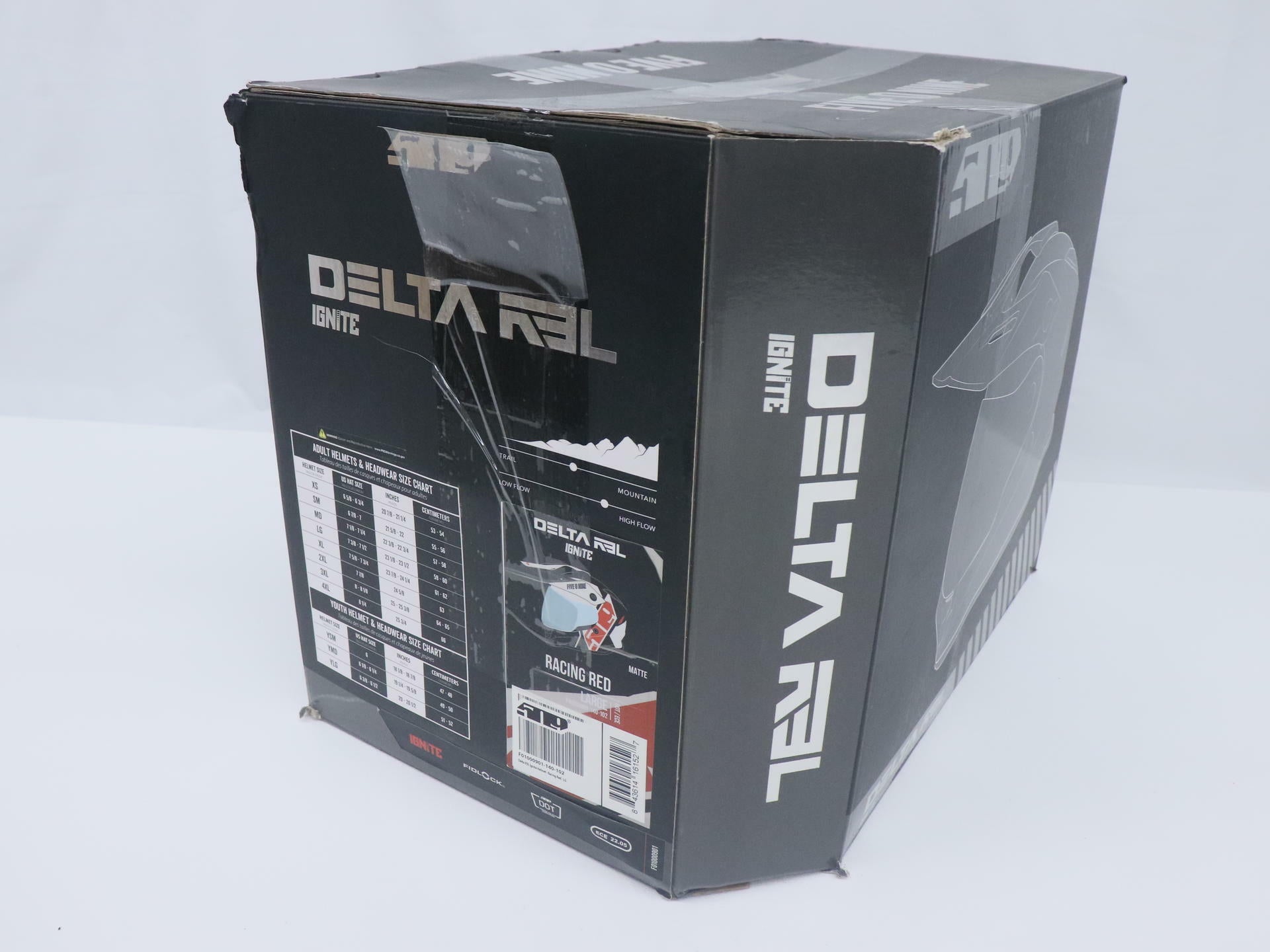 509 Delta R3L Ignite Racing Helmet Electric Shield - Adult LARGE - f01000901-140