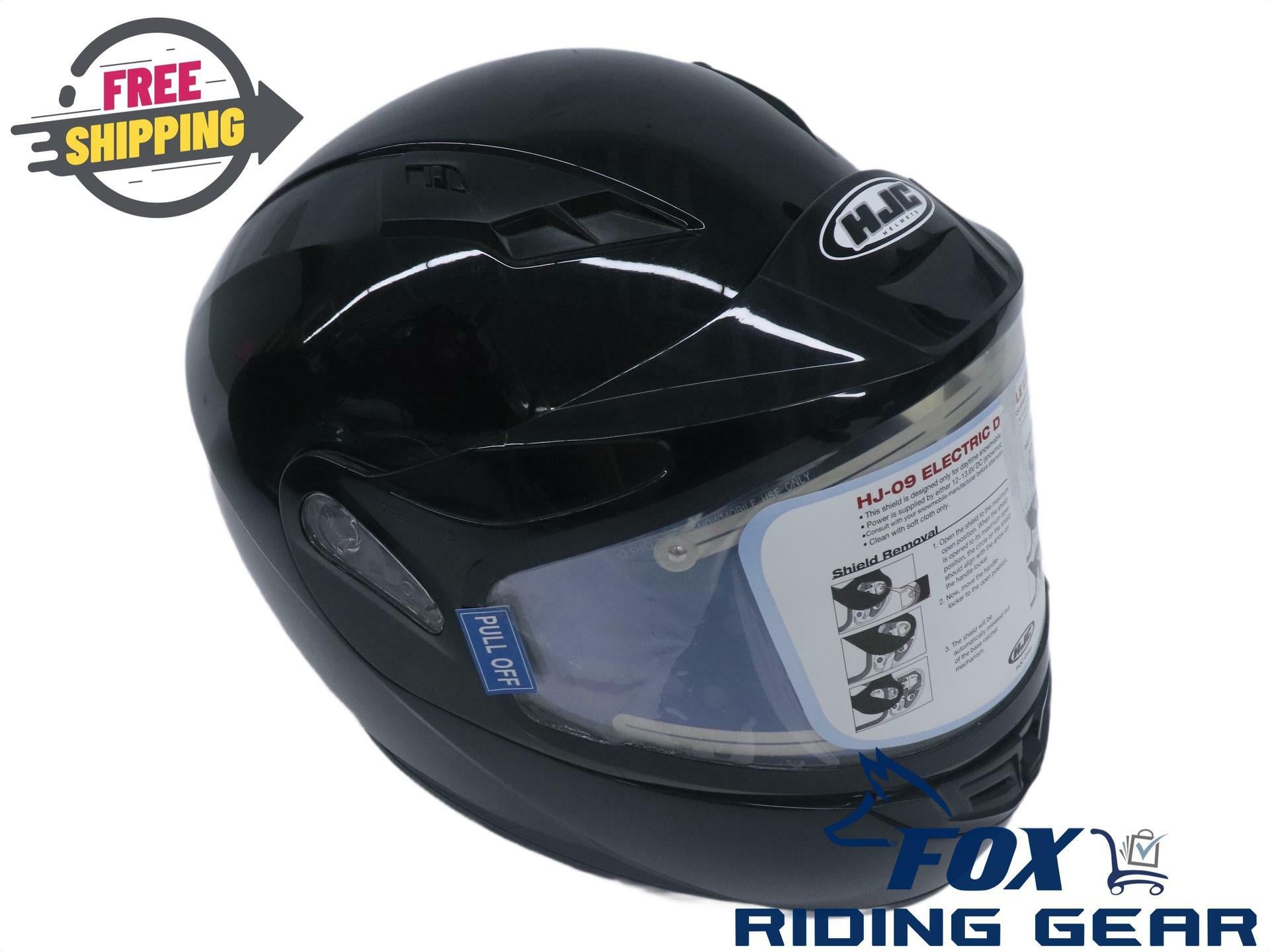 HJC CS-R3 Electric Snowmobile Helmet Black Adult XS 031-601 New Heated Shield